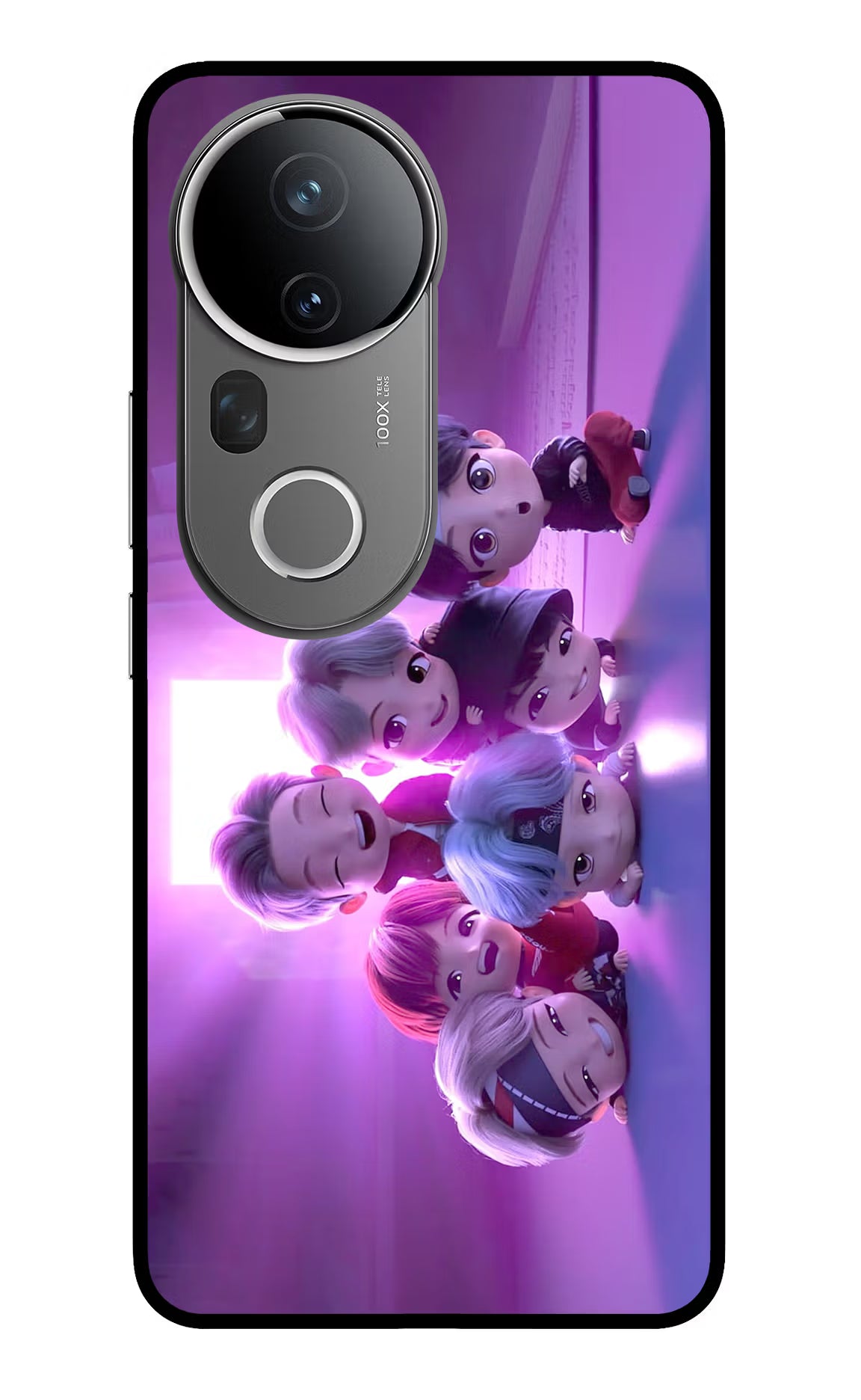 BTS Chibi Vivo T4 Ultra 5G Glass Case - BTS Chibi Vivo T4 Ultra 5G Glass Case BTS Chibi Vivo T4 Ultra 5G Glass Case