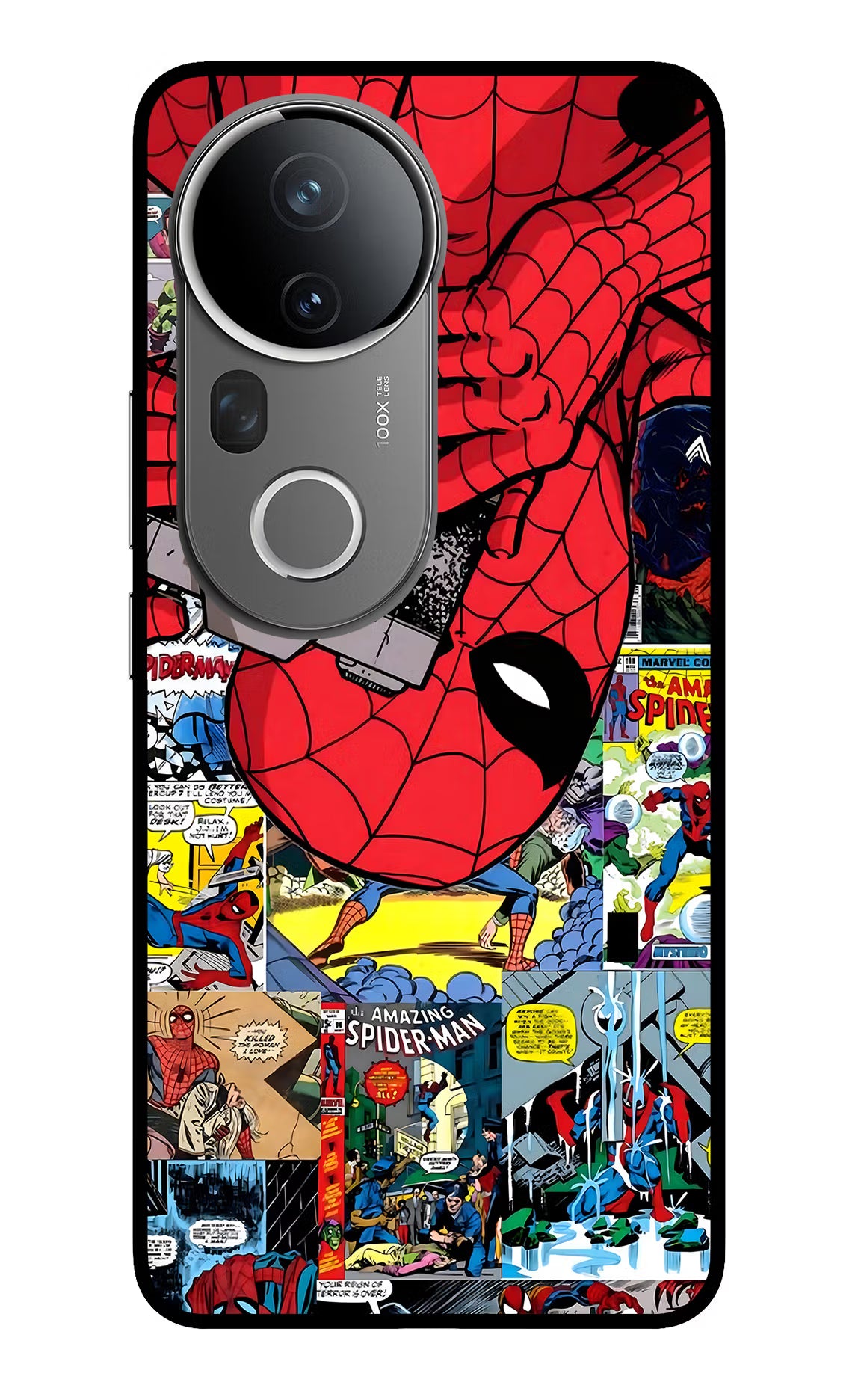 Spider Man Vivo T4 Ultra 5G Glass Case - Spider Man Vivo T4 Ultra 5G Glass Case Spider Man Vivo T4 Ultra 5G Glass Case