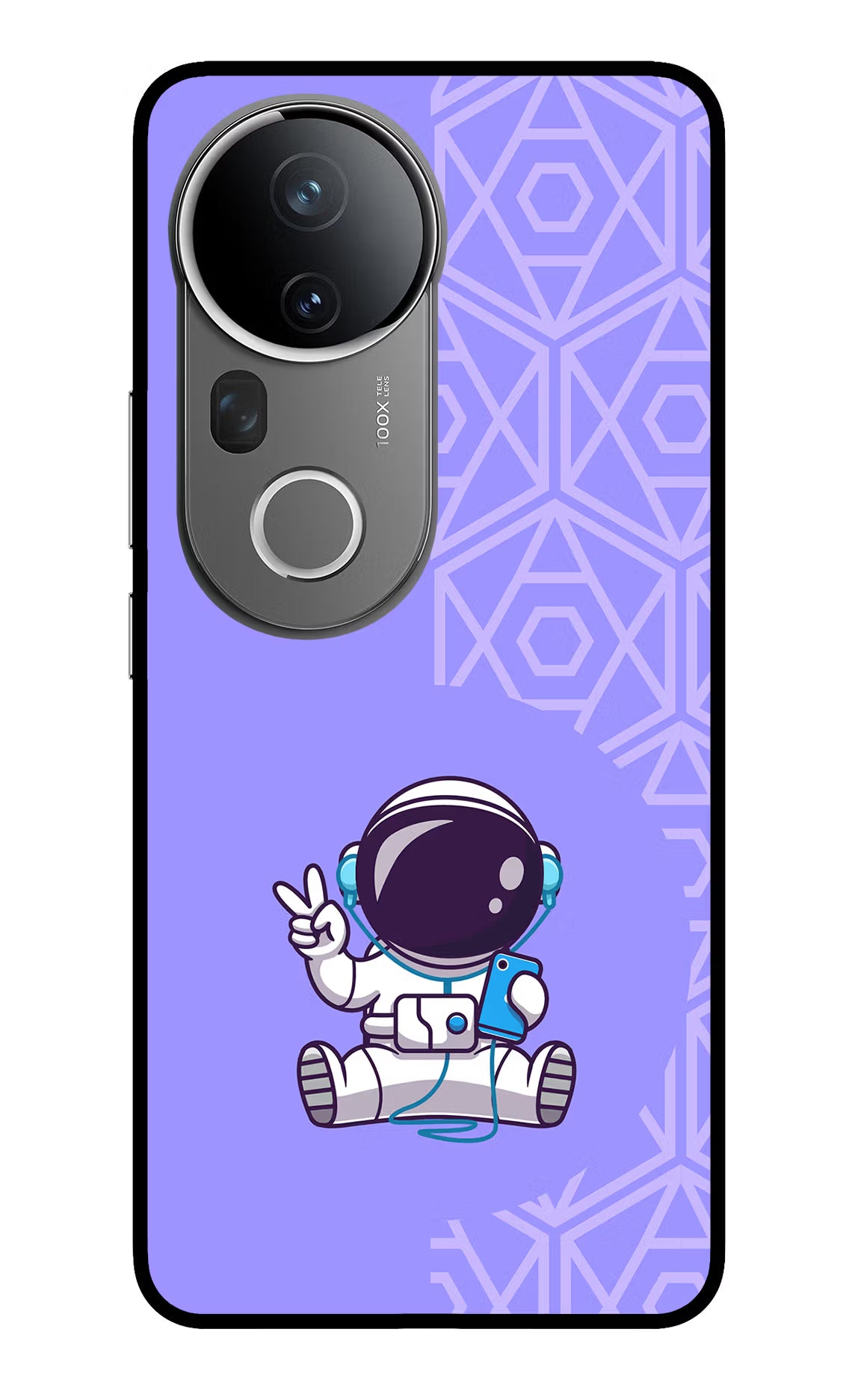 Cute Astronaut Chilling Vivo T4 Ultra 5G Glass Case - Cute Astronaut Chilling Vivo T4 Ultra 5G Glass Case Cute Astronaut Chilling Vivo T4 Ultra 5G Glass Case