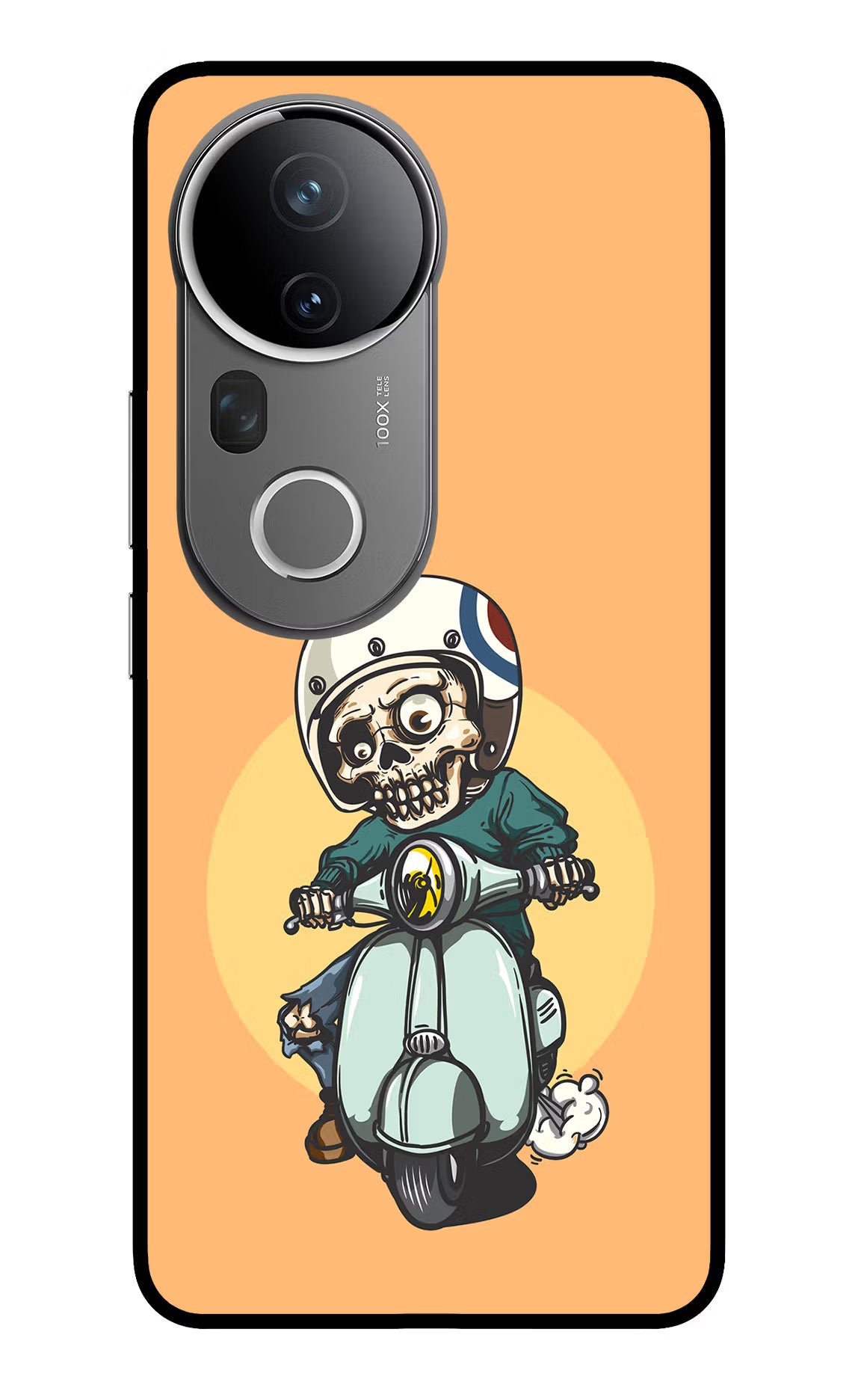 Undead Biker Vivo T4 Ultra 5G Glass Case - Undead Biker Vivo T4 Ultra 5G Glass Case Undead Biker Vivo T4 Ultra 5G Glass Case