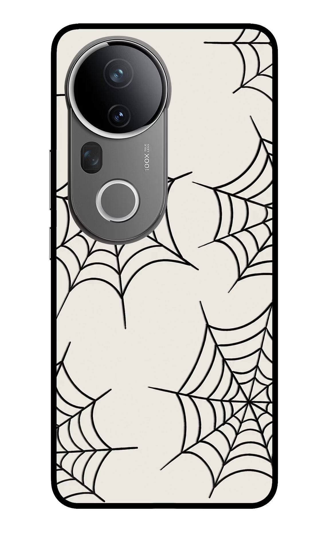 Spider Web Vivo T4 Ultra 5G Glass Case - Spider Web Vivo T4 Ultra 5G Glass Case Spider Web Vivo T4 Ultra 5G Glass Case