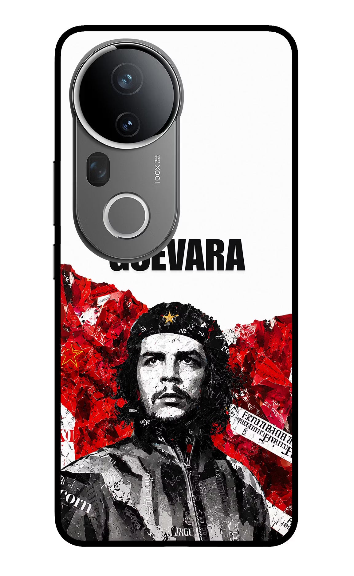 Che Guevara Revolution Vivo T4 Ultra 5G Glass Case - Che Guevara Revolution Vivo T4 Ultra 5G Glass Case Che Guevara Revolution Vivo T4 Ultra 5G Glass Case