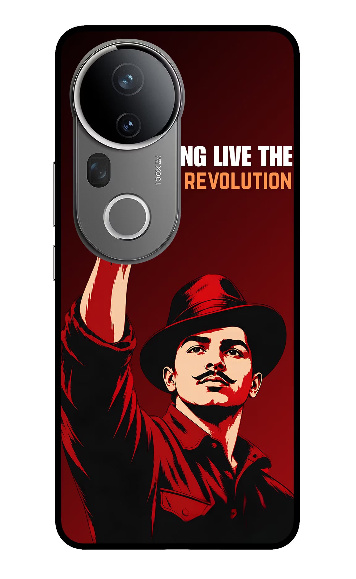 Bhagat Singh Revolution Vivo T4 Ultra 5G Glass Case - Bhagat Singh Revolution Vivo T4 Ultra 5G Glass Case Bhagat Singh Revolution Vivo T4 Ultra 5G Glass Case