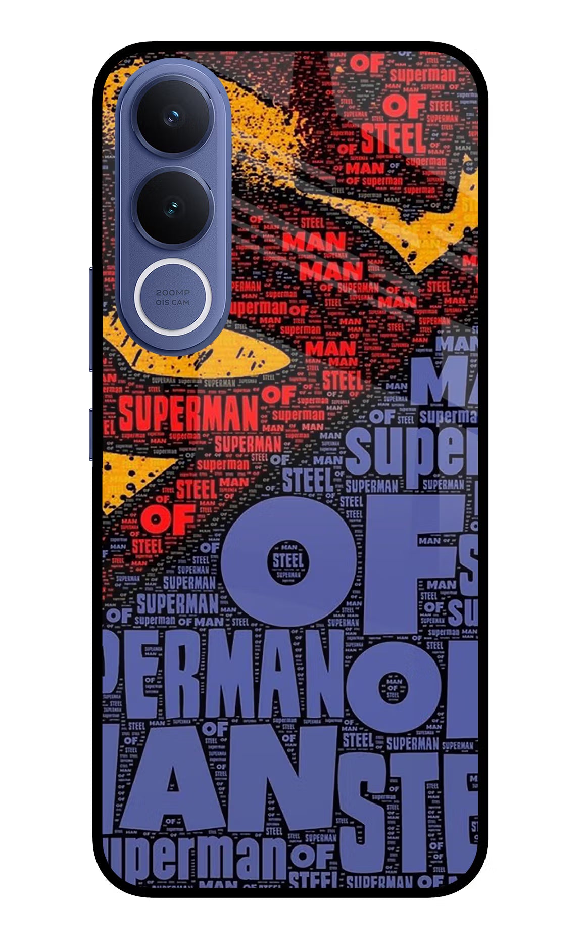 Superman Vivo V70 FE 5G Glass Case - Superman Vivo V70 FE 5G Glass Case Superman Vivo V70 FE 5G Glass Case