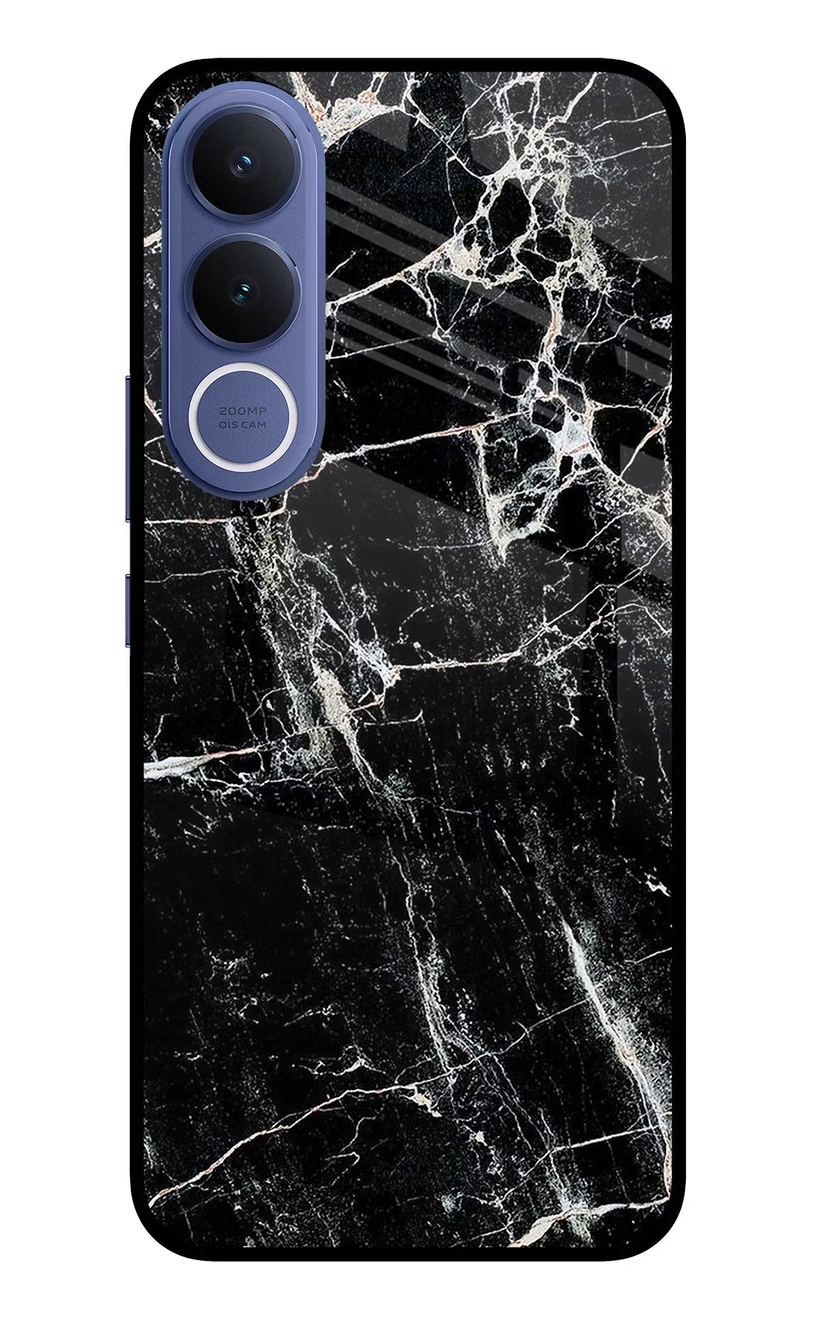 Black Marble Texture Vivo V70 FE 5G Glass Case - Black Marble Texture Vivo V70 FE 5G Glass Case Black Marble Texture Vivo V70 FE 5G Glass Case