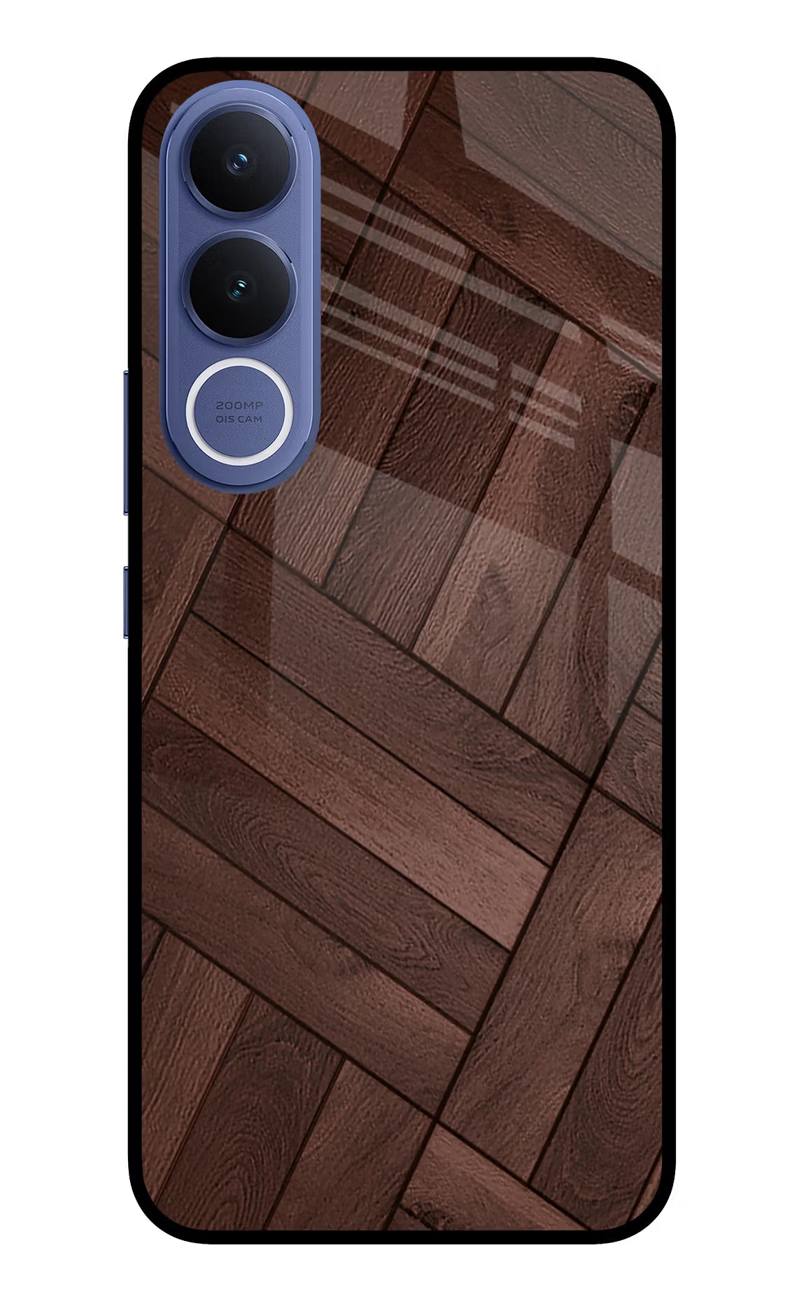 Wooden Texture Design Vivo V70 FE 5G Glass Case - Wooden Texture Design Vivo V70 FE 5G Glass Case Wooden Texture Design Vivo V70 FE 5G Glass Case