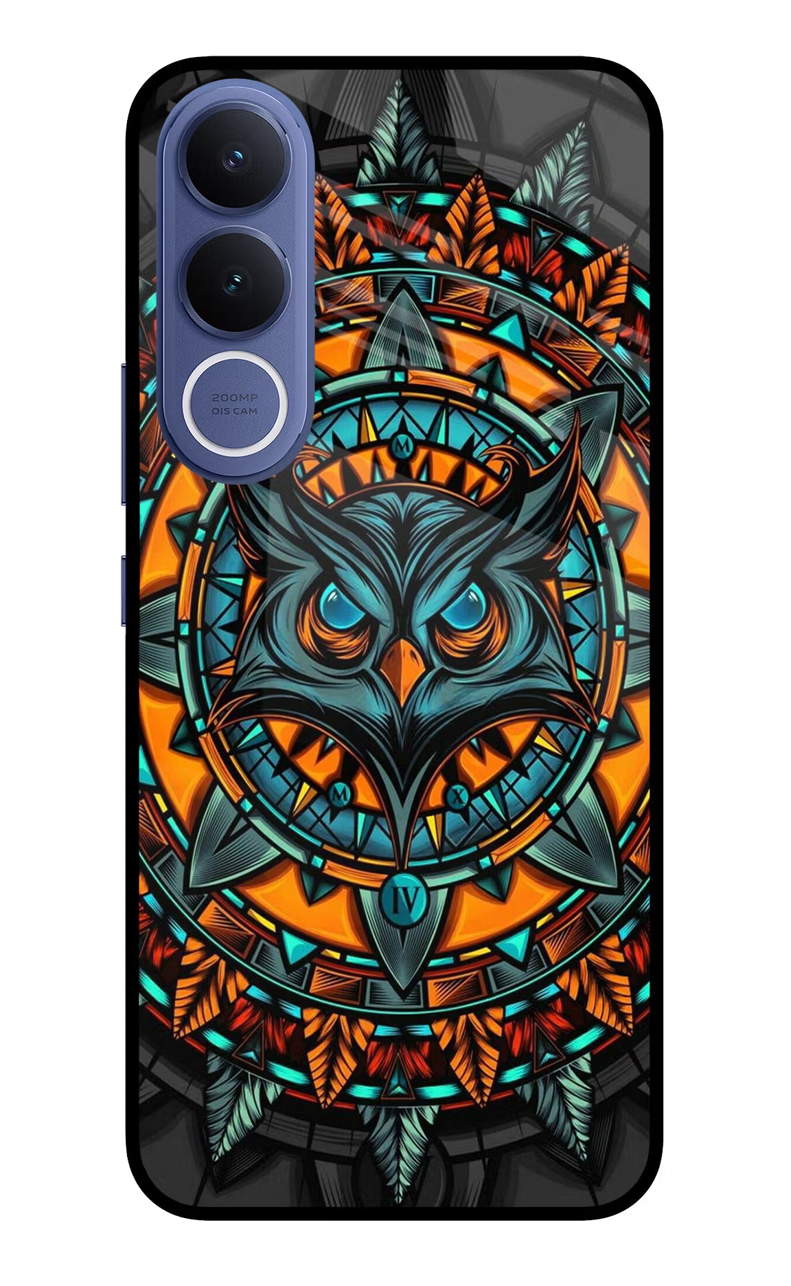 Angry Owl Art Vivo V70 FE 5G Glass Case - Angry Owl Art Vivo V70 FE 5G Glass Case Angry Owl Art Vivo V70 FE 5G Glass Case