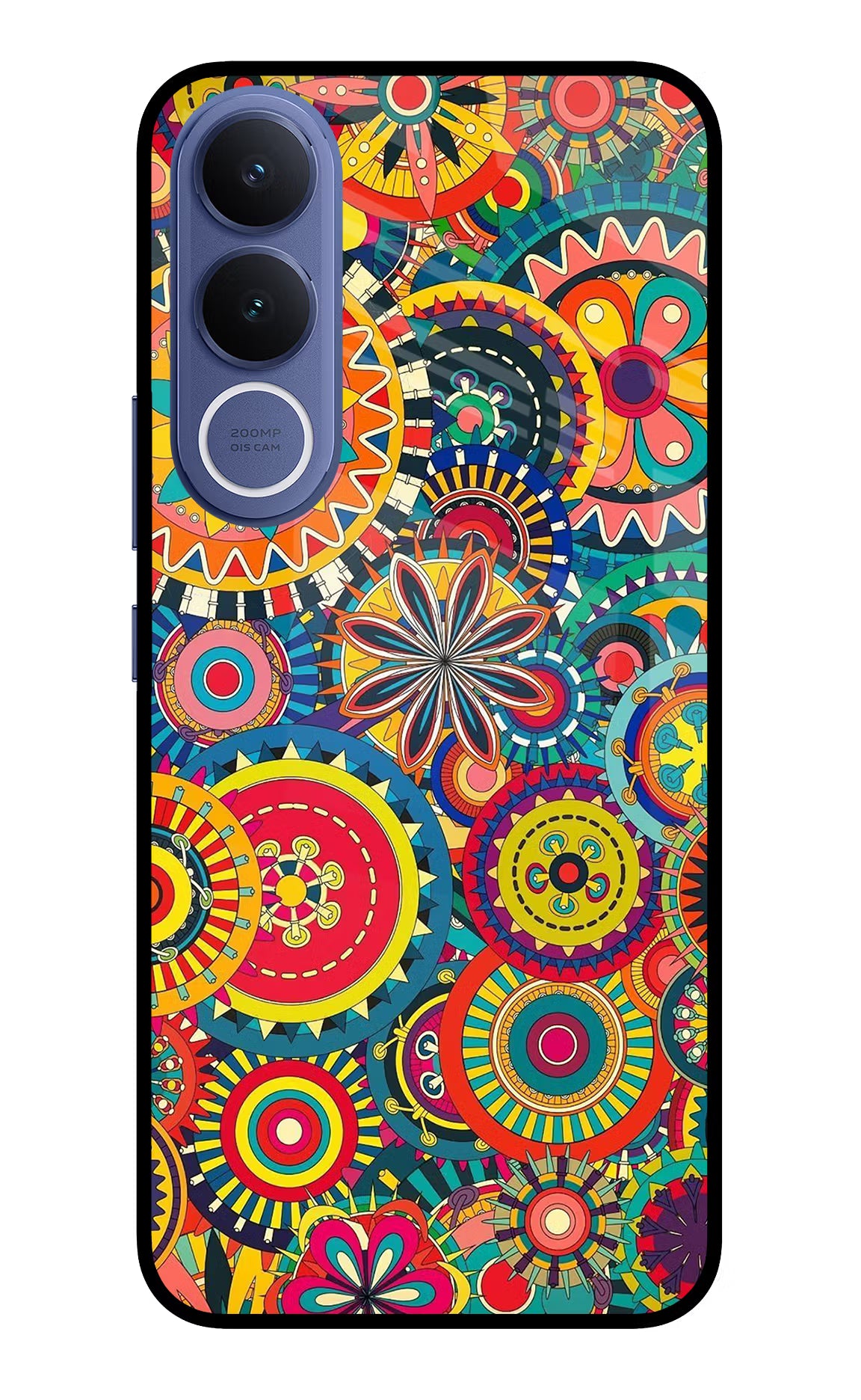 Gol Gol Art Vivo V70 FE 5G Glass Case - Gol Gol Art Vivo V70 FE 5G Glass Case Gol Gol Art Vivo V70 FE 5G Glass Case