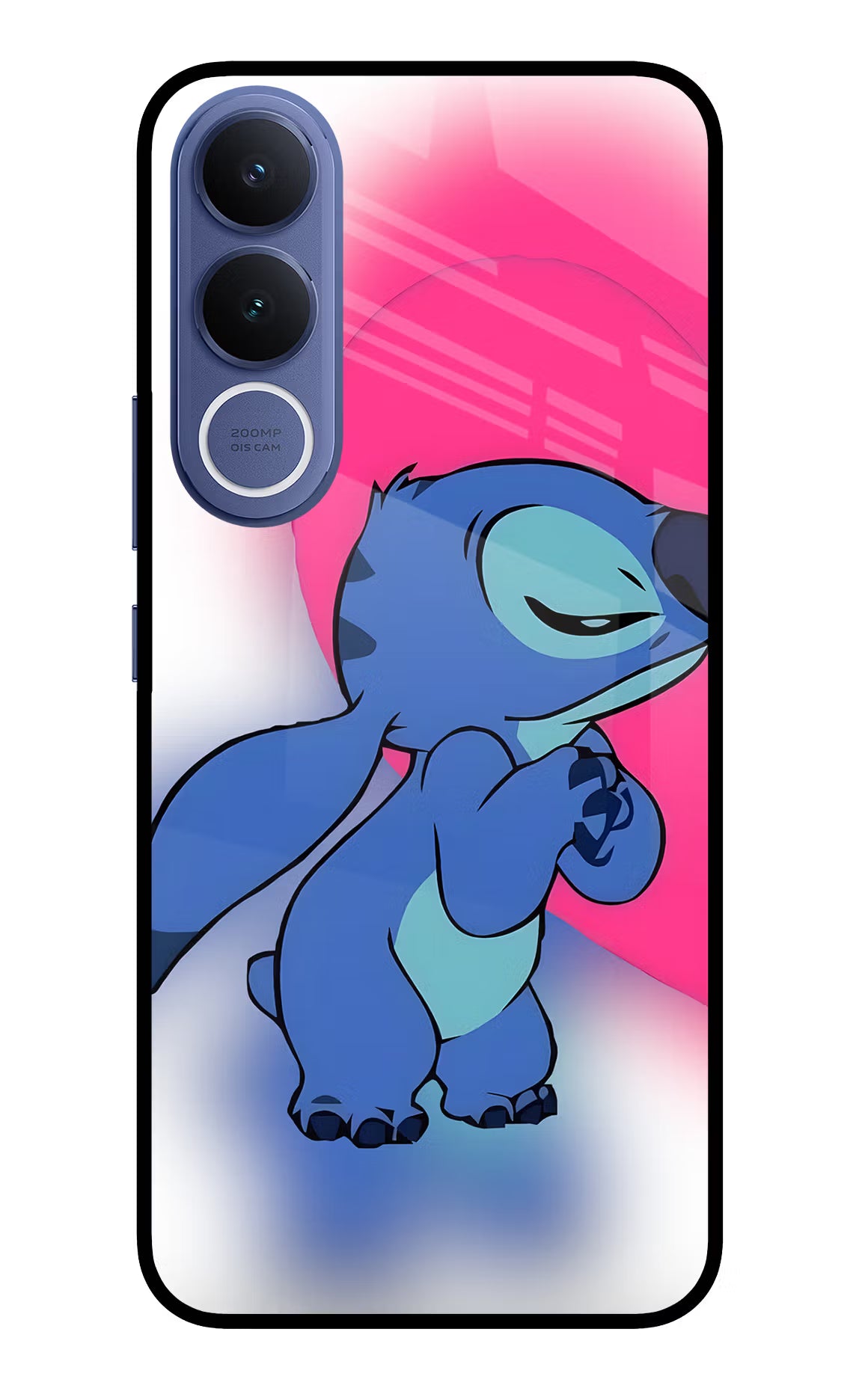 Stitch Hug Vivo V70 FE 5G Glass Case - Stitch Hug Vivo V70 FE 5G Glass Case Stitch Hug Vivo V70 FE 5G Glass Case
