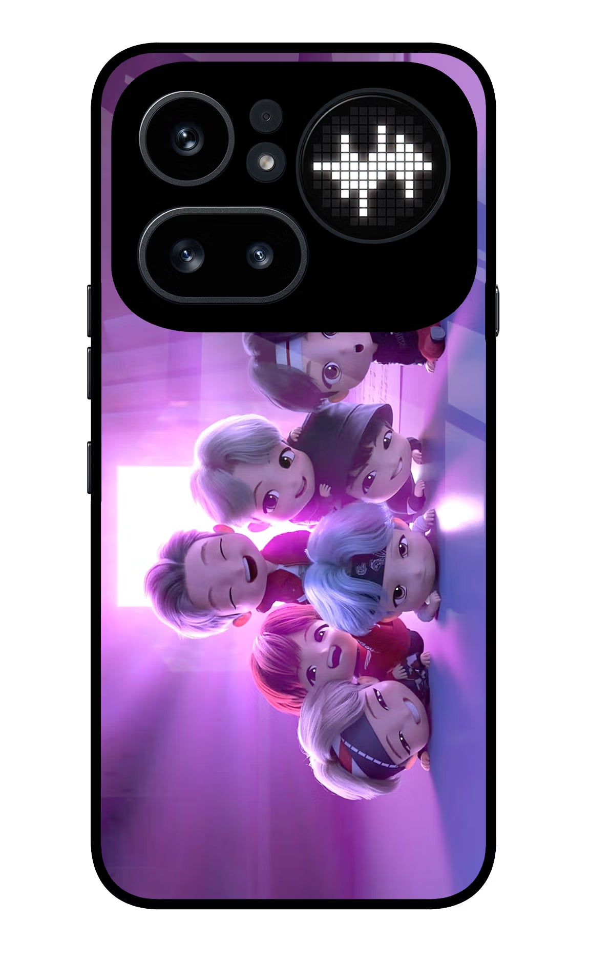 BTS Chibi Nothing Phone 4a Pro Glass Case - BTS Chibi Nothing Phone 4a Pro Glass Case BTS Chibi Nothing Phone 4a Pro Glass Case