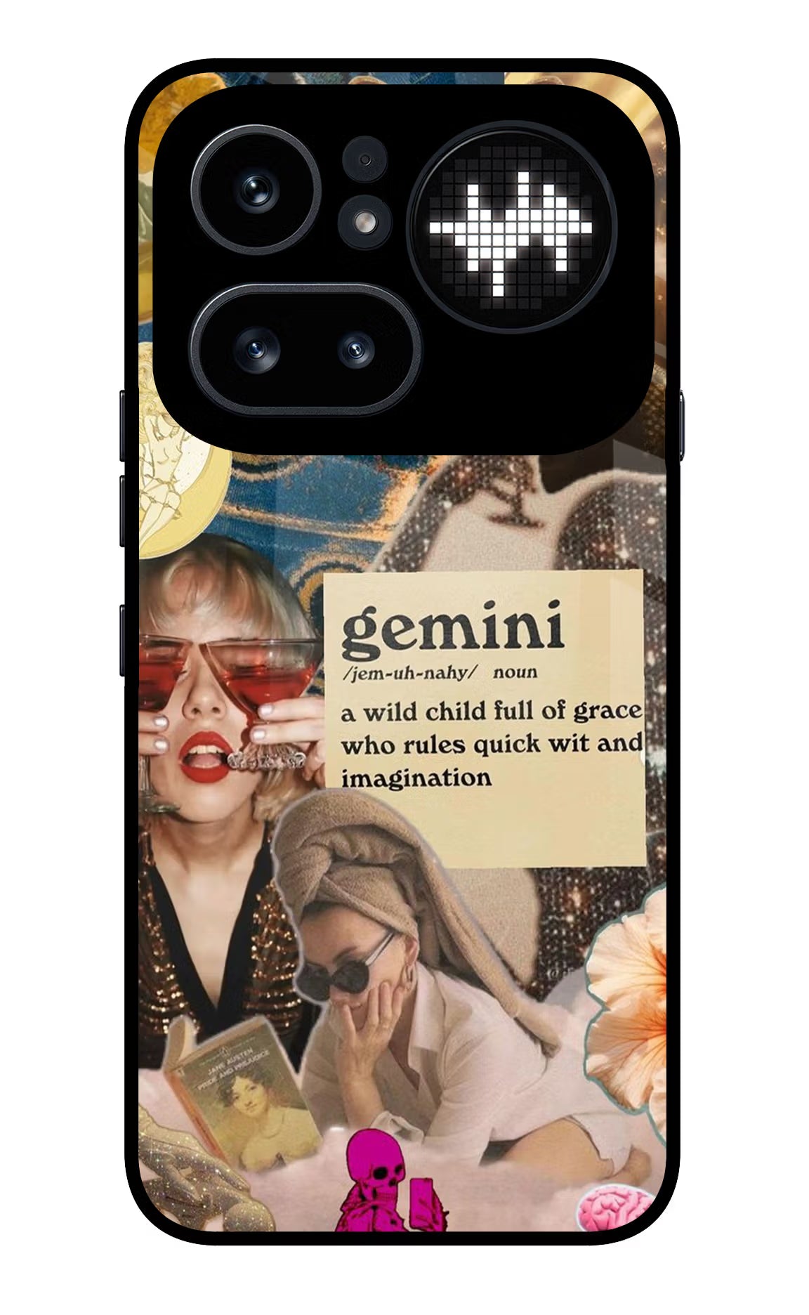Gemini Zodiac Nothing Phone 4a Pro Glass Case - Gemini Zodiac Nothing Phone 4a Pro Glass Case Gemini Zodiac Nothing Phone 4a Pro Glass Case