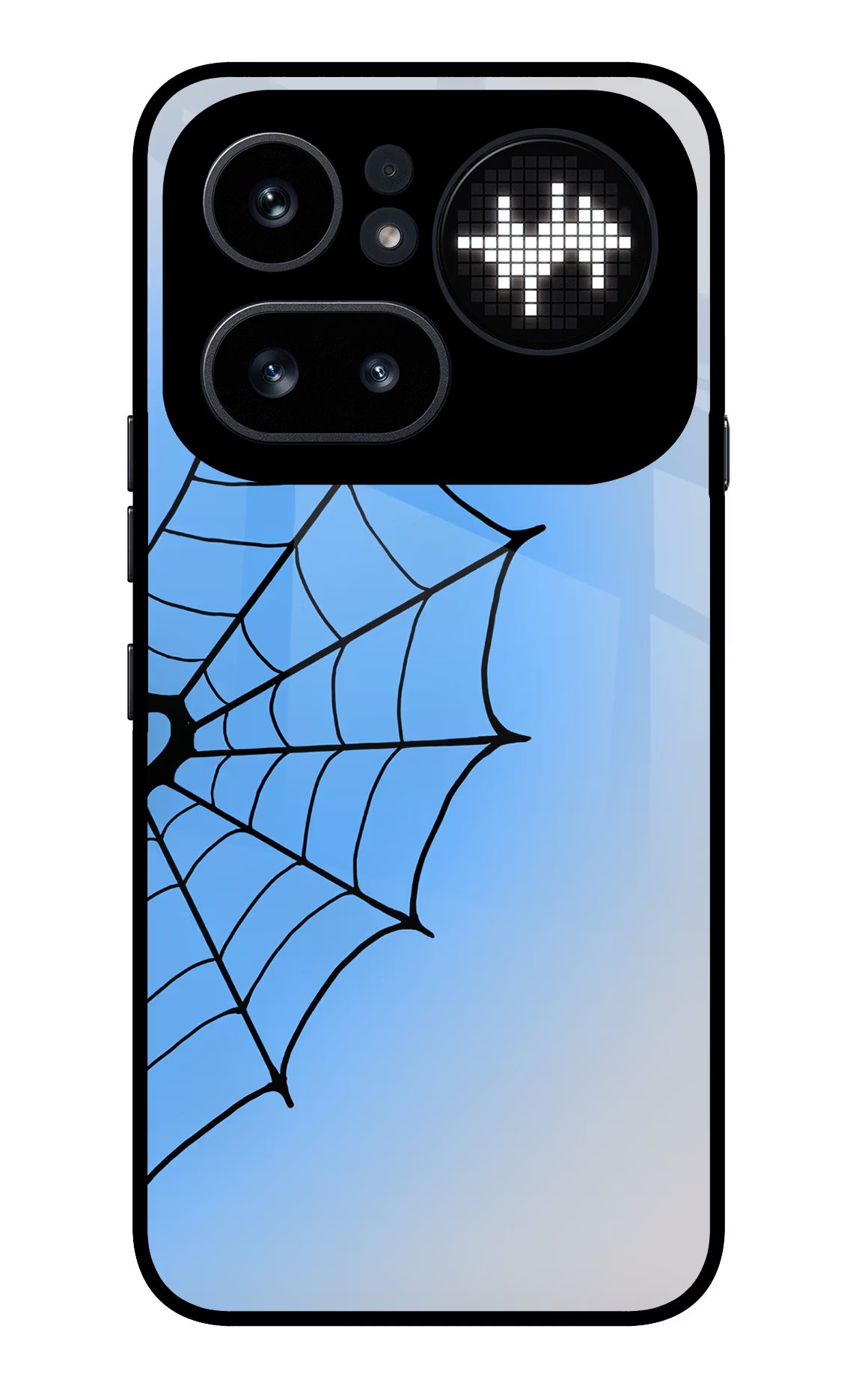 Blue Web Nothing Phone 4a Pro Glass Case - Blue Web Nothing Phone 4a Pro Glass Case Blue Web Nothing Phone 4a Pro Glass Case