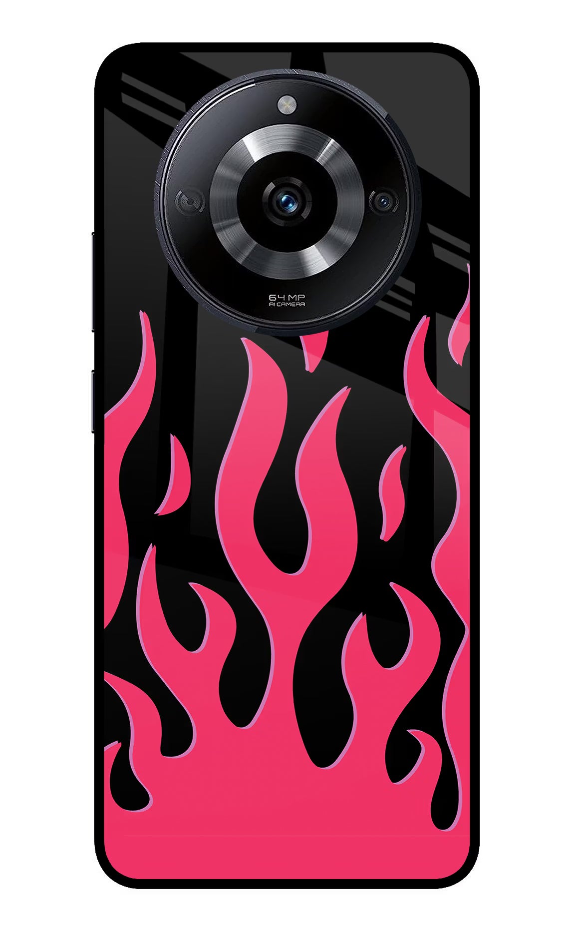 Fire Flames Realme Narzo 60 5G Glass Case - Fire Flames Realme Narzo 60 5G Glass Case Fire Flames Realme Narzo 60 5G Glass Case
