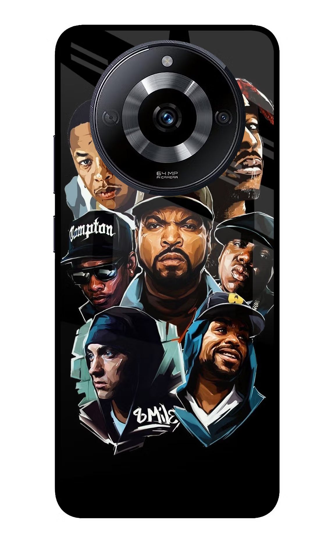Rappers Realme Narzo 60 5G Glass Case - Rappers Realme Narzo 60 5G Glass Case Rappers Realme Narzo 60 5G Glass Case