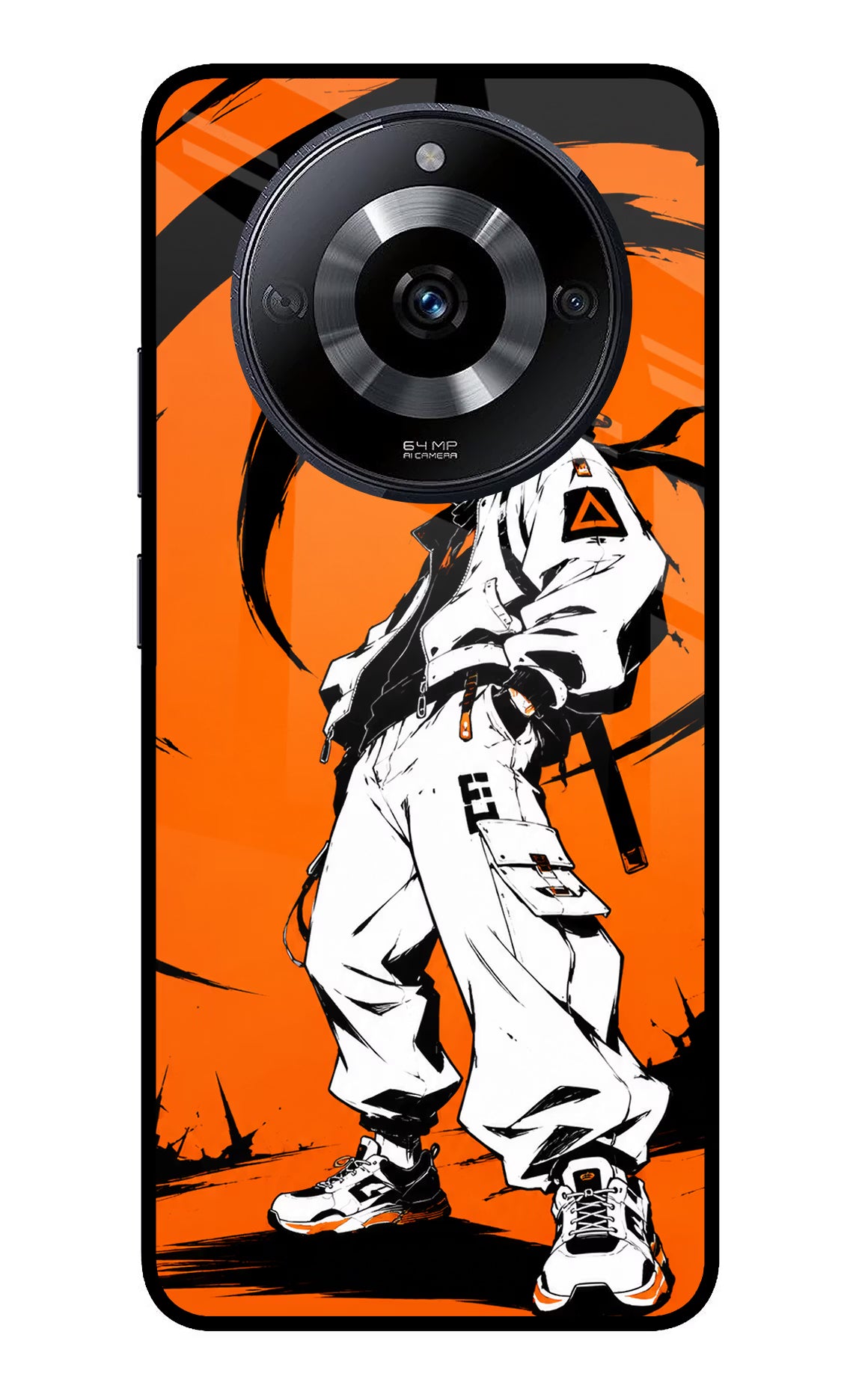Street Samurai Realme Narzo 60 5G Glass Case - Street Samurai Realme Narzo 60 5G Glass Case Street Samurai Realme Narzo 60 5G Glass Case