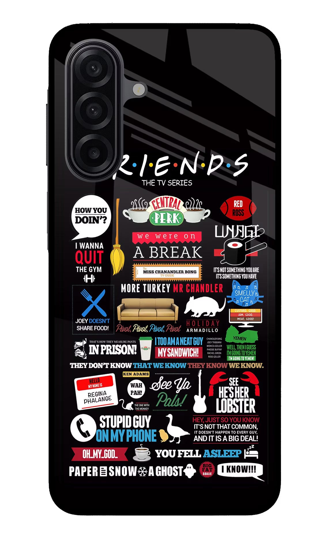 FRIENDS Samsung M17 5G Glass Case - FRIENDS Samsung M17 5G Glass Case FRIENDS Samsung M17 5G Glass Case