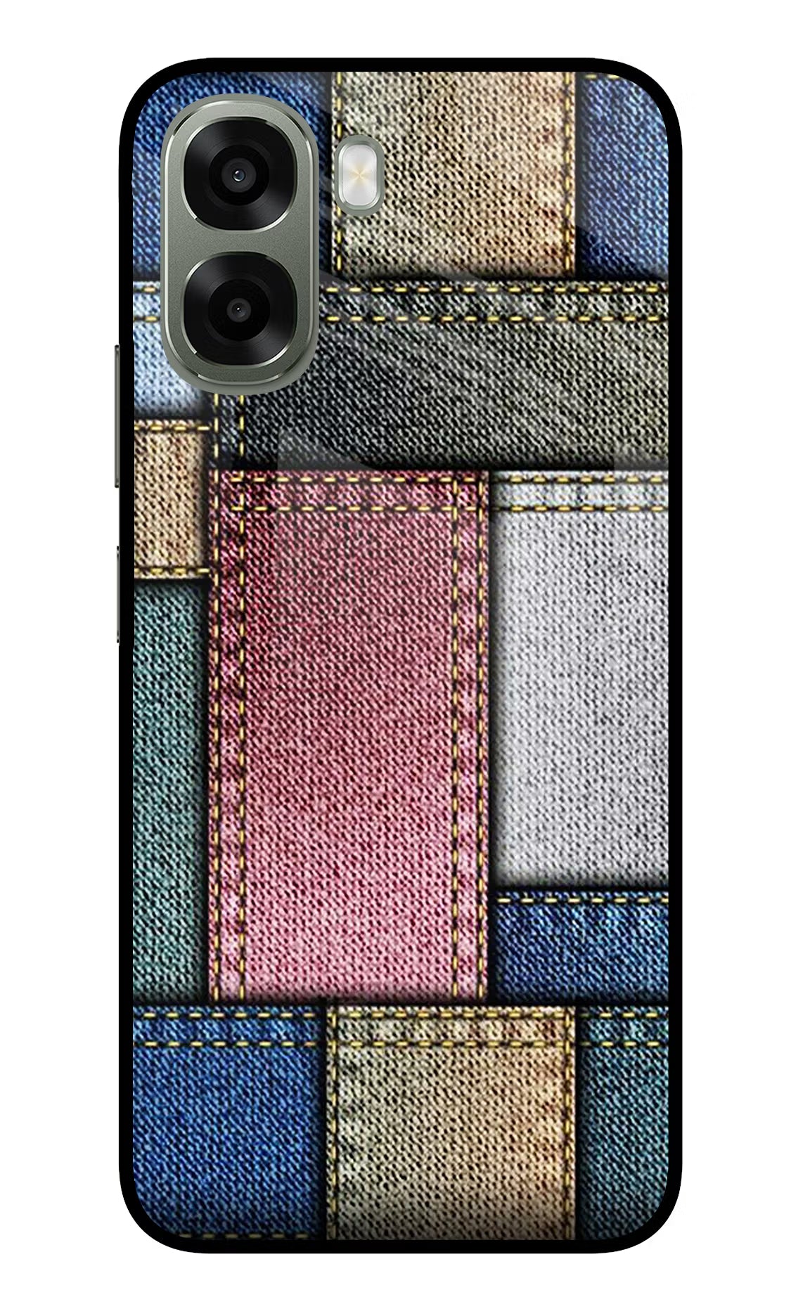 Multicolor Jeans Oppo A6x 5G Glass Case - Multicolor Jeans Oppo A6x 5G Glass Case Multicolor Jeans Oppo A6x 5G Glass Case
