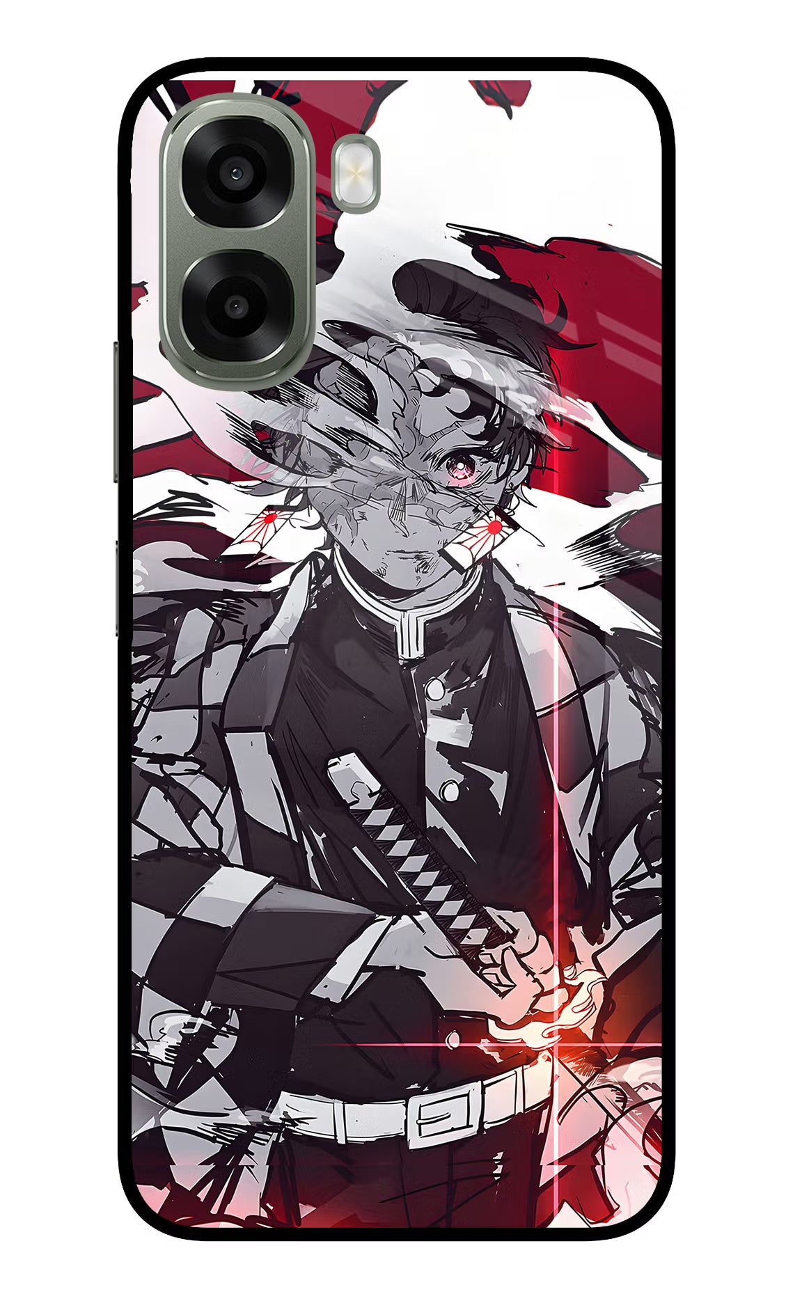 Demon Slayer Oppo A6x 5G Glass Case - Demon Slayer Oppo A6x 5G Glass Case Demon Slayer Oppo A6x 5G Glass Case