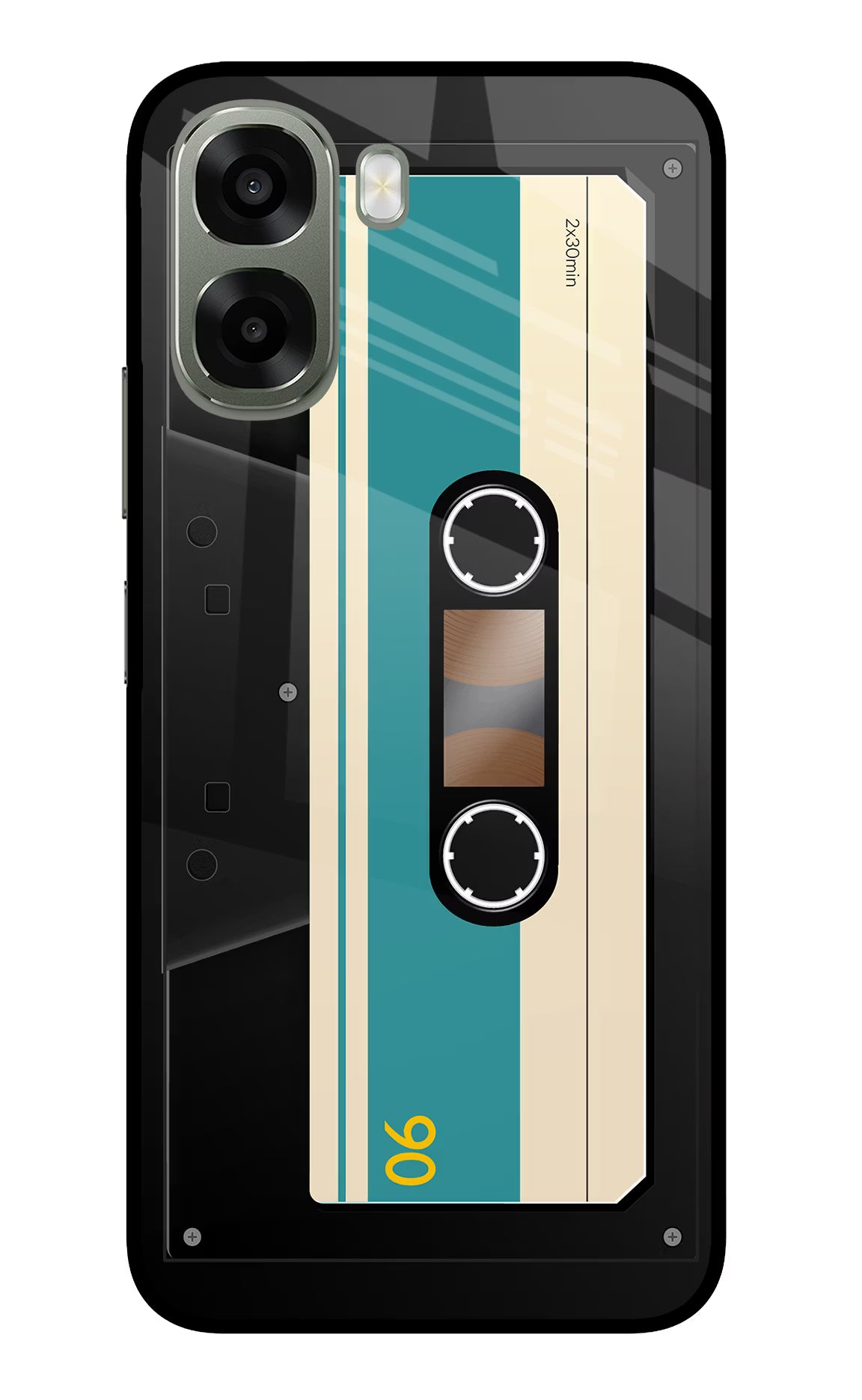 Cassette Oppo A6x 5G Glass Case - Cassette Oppo A6x 5G Glass Case Cassette Oppo A6x 5G Glass Case