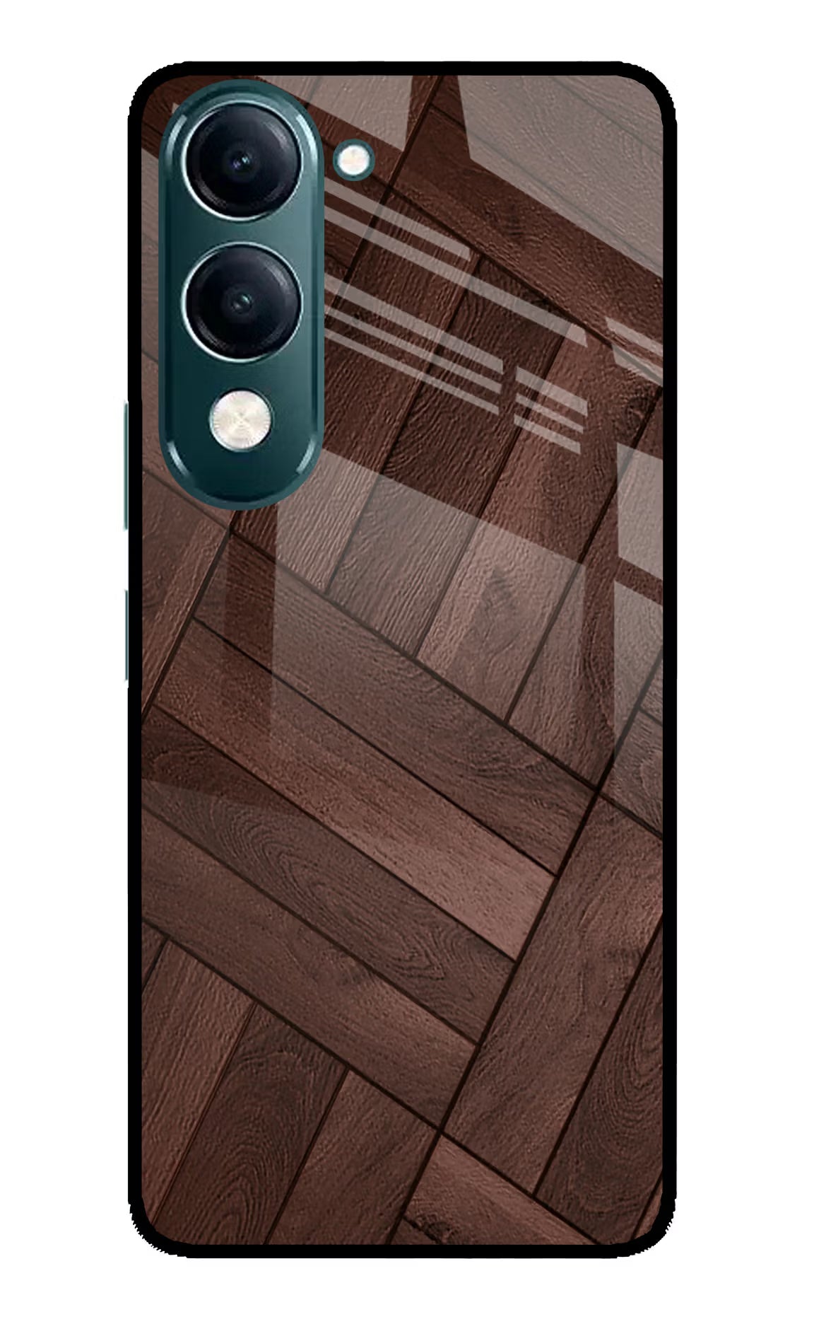 Wooden Texture Design iQOO Z10 Lite 5G Glass Case - Wooden Texture Design iQOO Z10 Lite 5G Glass Case Wooden Texture Design iQOO Z10 Lite 5G Glass Case