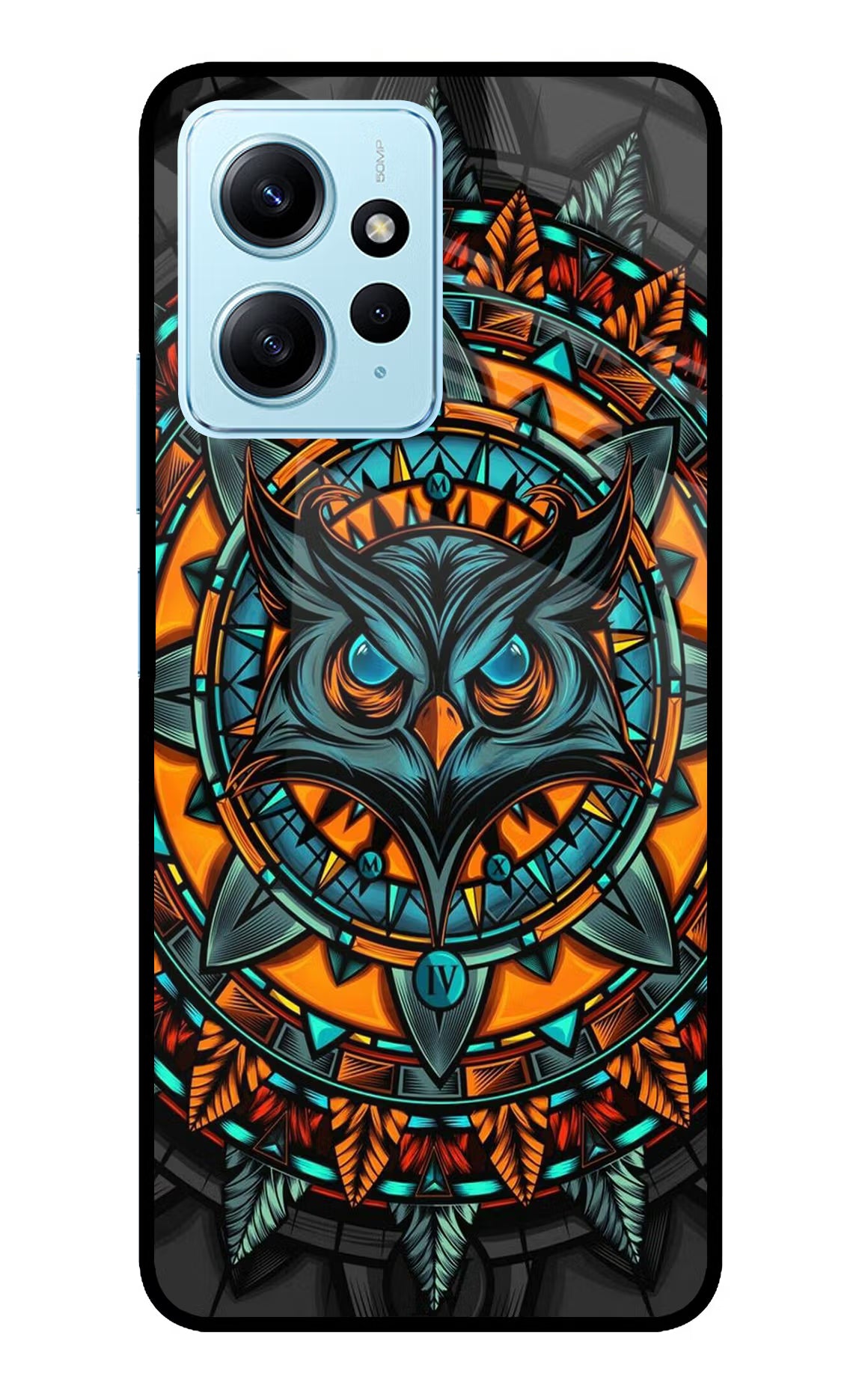 Angry Owl Art Redmi Note 12 4G Glass Case - Angry Owl Art Redmi Note 12 4G Glass Case Angry Owl Art Redmi Note 12 4G Glass Case