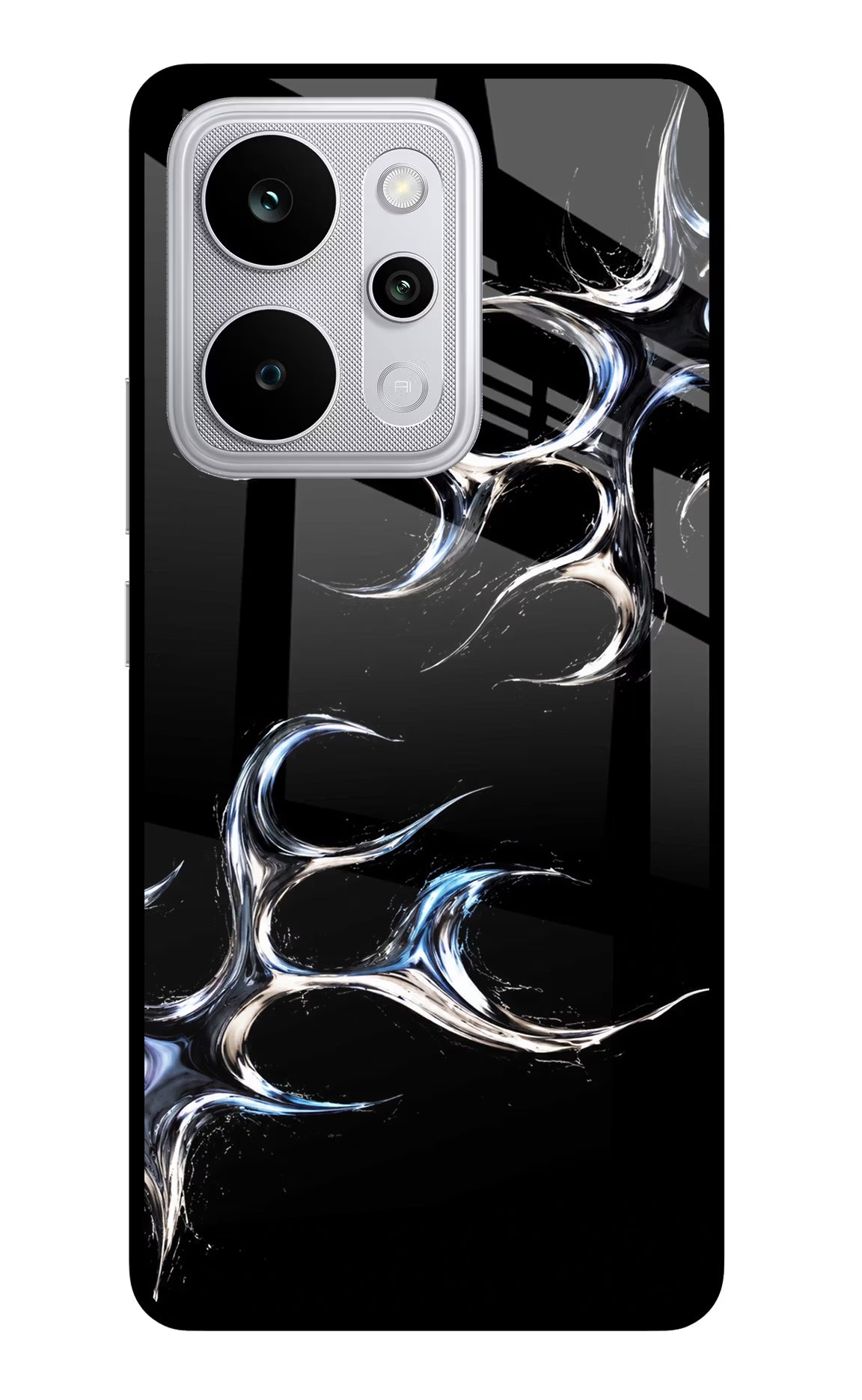 Chrome Tribal Realme P4 Power 5G Glass Case - Chrome Tribal Realme P4 Power 5G Glass Case Chrome Tribal Realme P4 Power 5G Glass Case