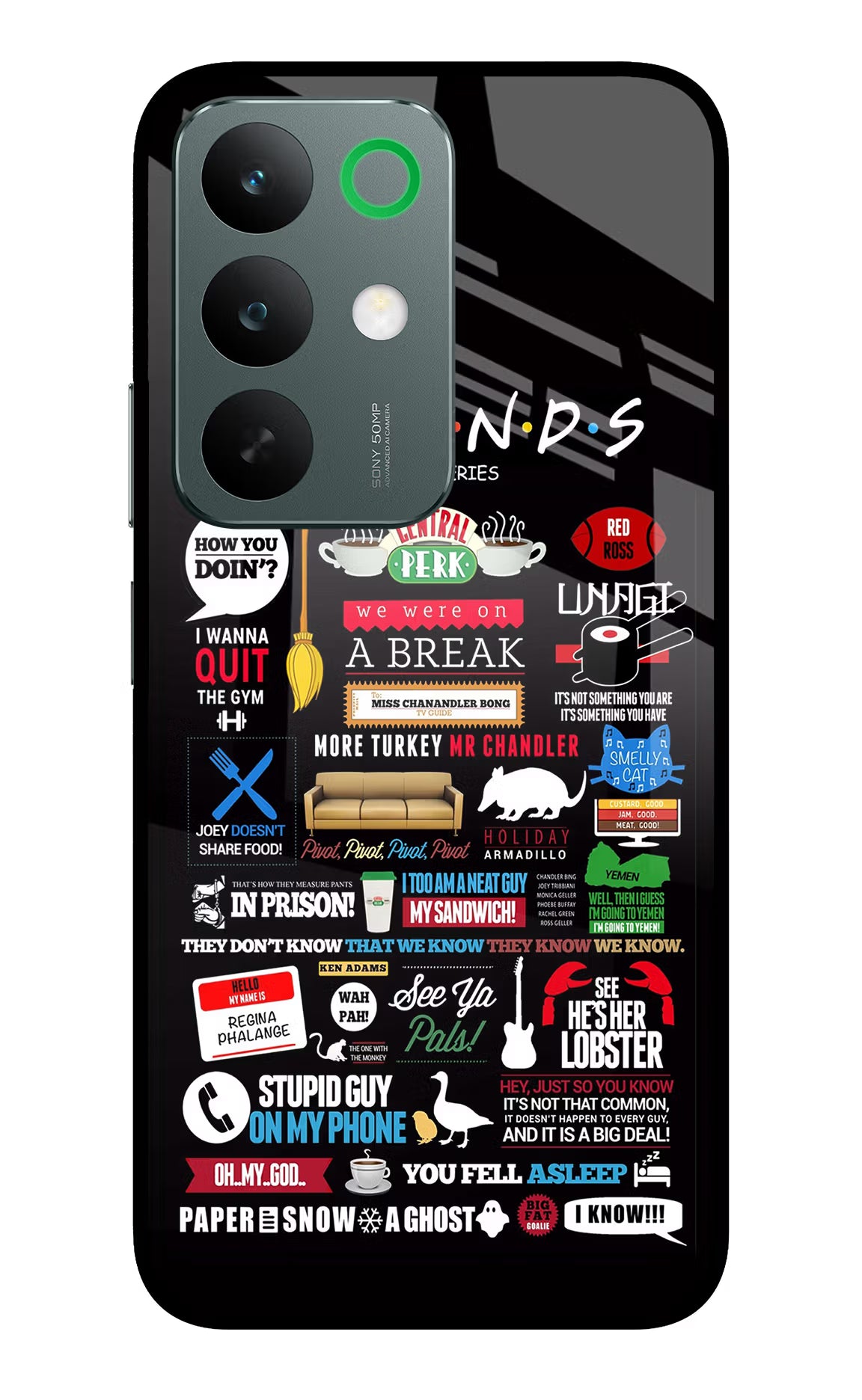 FRIENDS Realme C85 5G Glass Case - FRIENDS Realme C85 5G Glass Case FRIENDS Realme C85 5G Glass Case