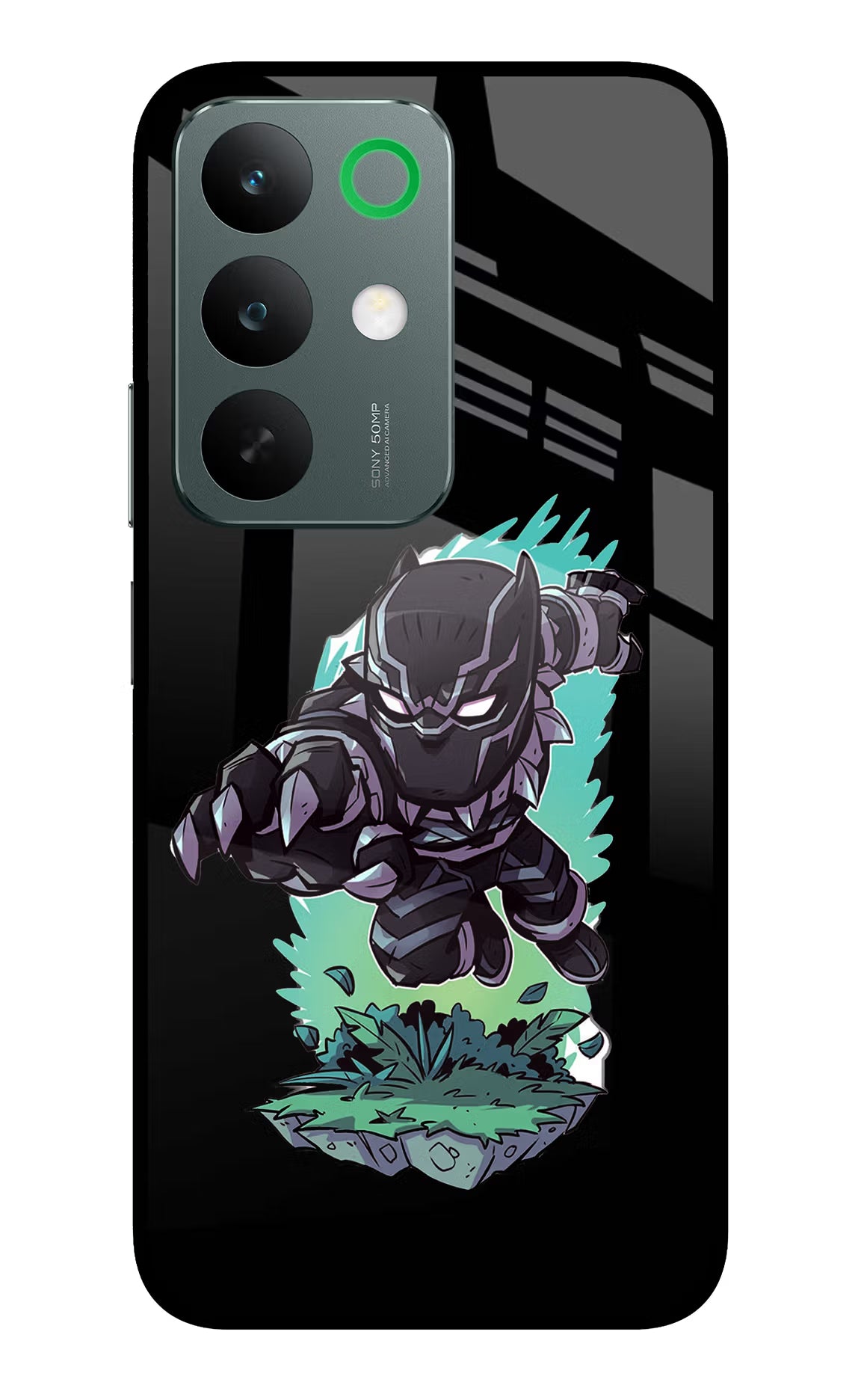 Black Panther Realme C85 5G Glass Case - Black Panther Realme C85 5G Glass Case Black Panther Realme C85 5G Glass Case