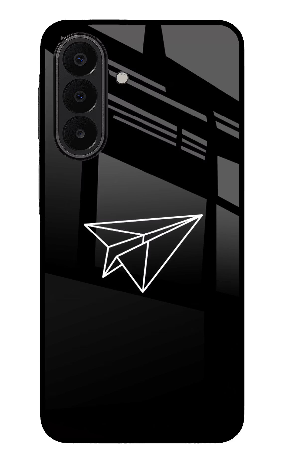 Paper Plane White Samsung A27 5G Glass Case - Paper Plane White Samsung A27 5G Glass Case Paper Plane White Samsung A27 5G Glass Case