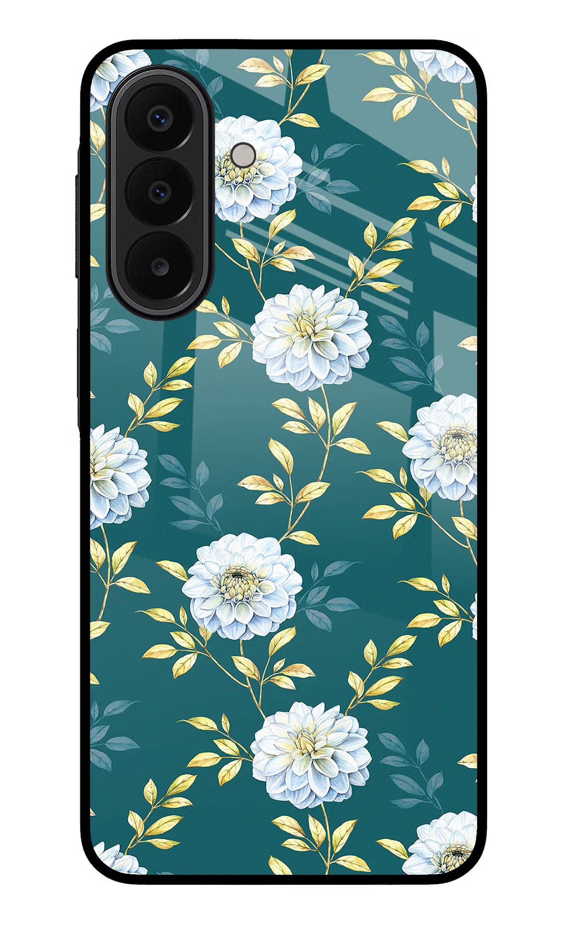 Flowers Samsung A27 5G Glass Case - Flowers Samsung A27 5G Glass Case Flowers Samsung A27 5G Glass Case
