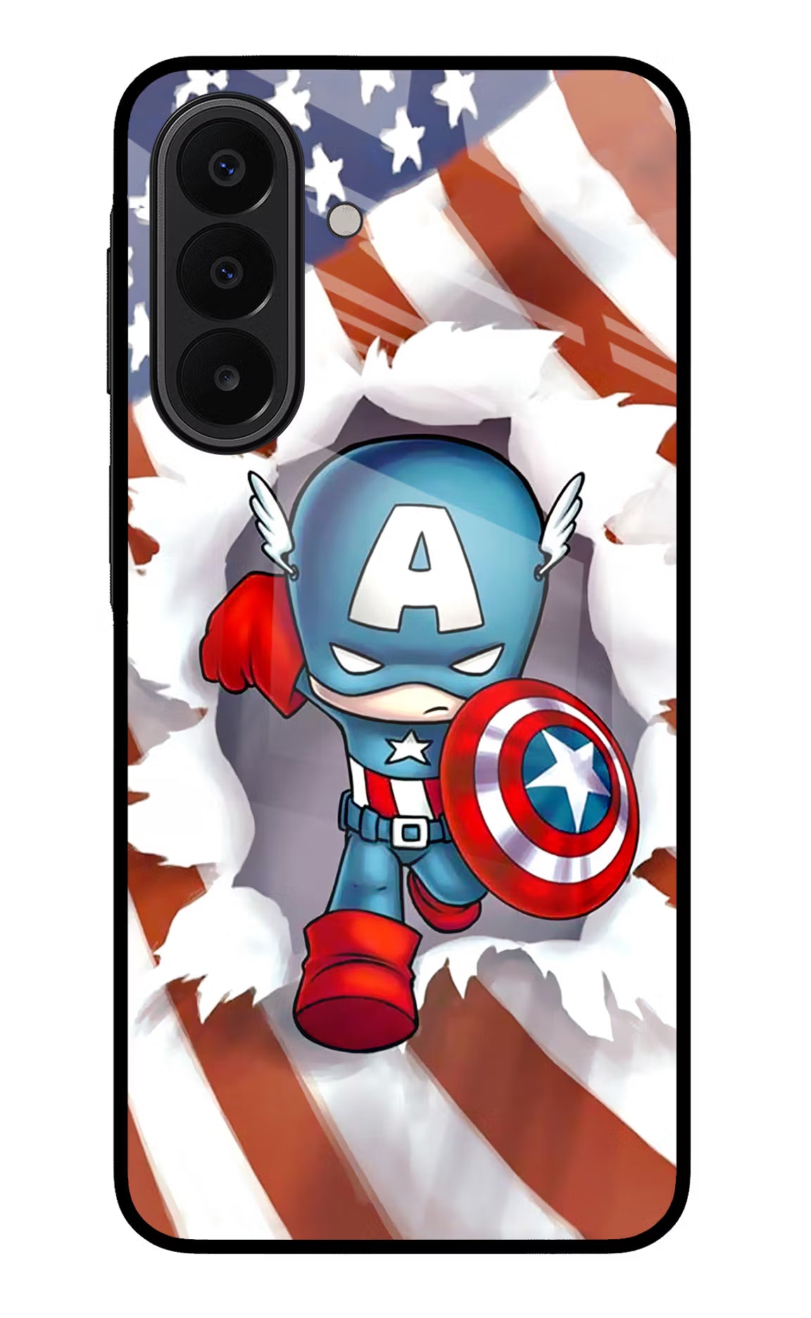 Captain America Samsung A27 5G Glass Case - Captain America Samsung A27 5G Glass Case Captain America Samsung A27 5G Glass Case