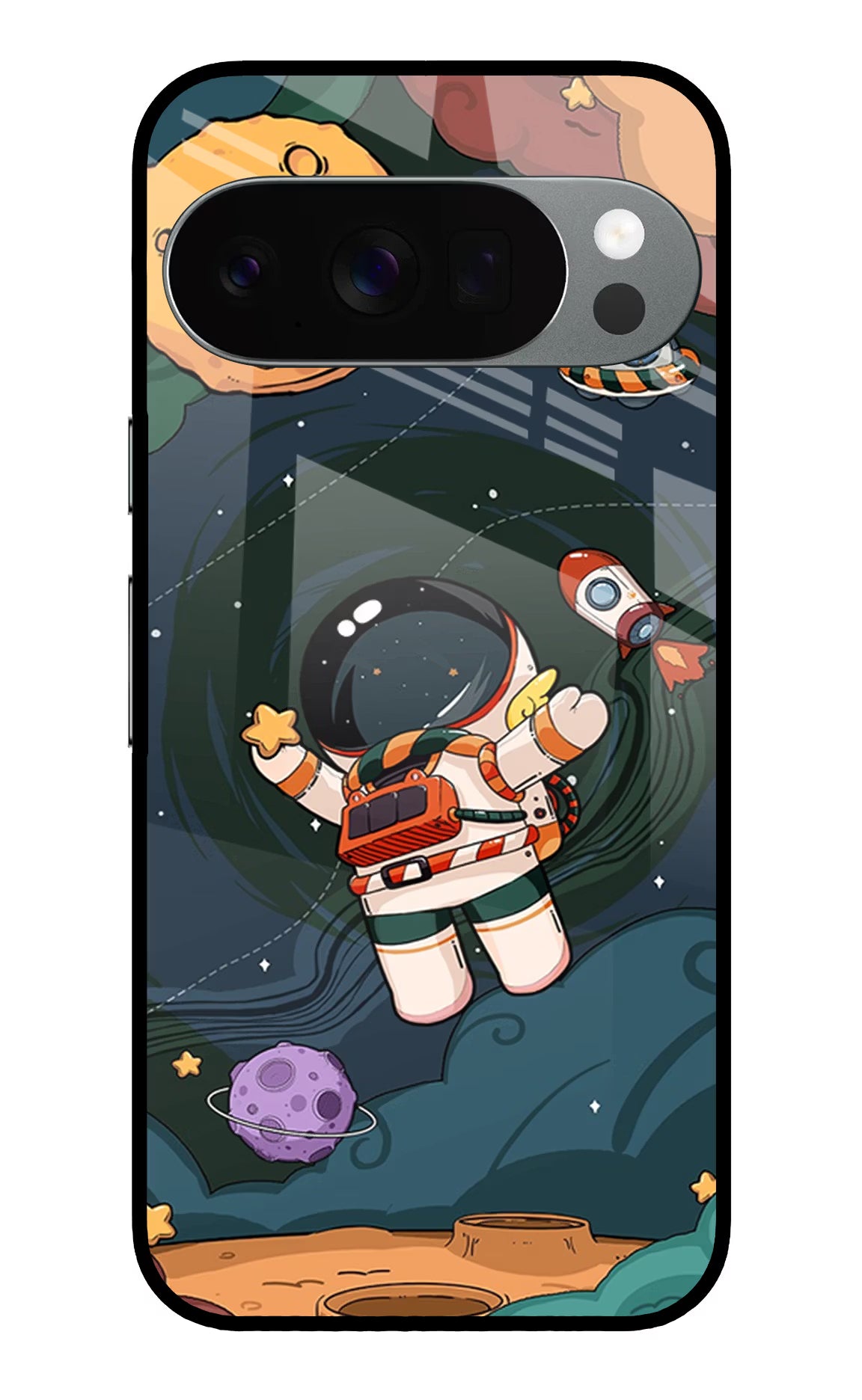 Cartoon Astronaut Google Pixel 10 Pro Glass Case - Cartoon Astronaut Google Pixel 10 Pro Glass Case Cartoon Astronaut Google Pixel 10 Pro Glass Case