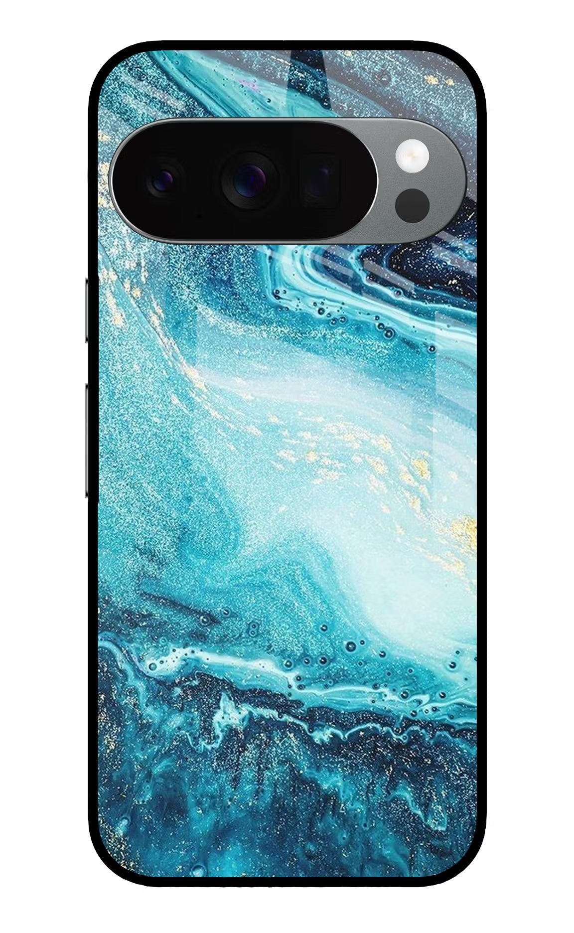 Blue Glitter Marble Google Pixel 10 Pro Glass Case - Blue Glitter Marble Google Pixel 10 Pro Glass Case Blue Glitter Marble Google Pixel 10 Pro Glass Case