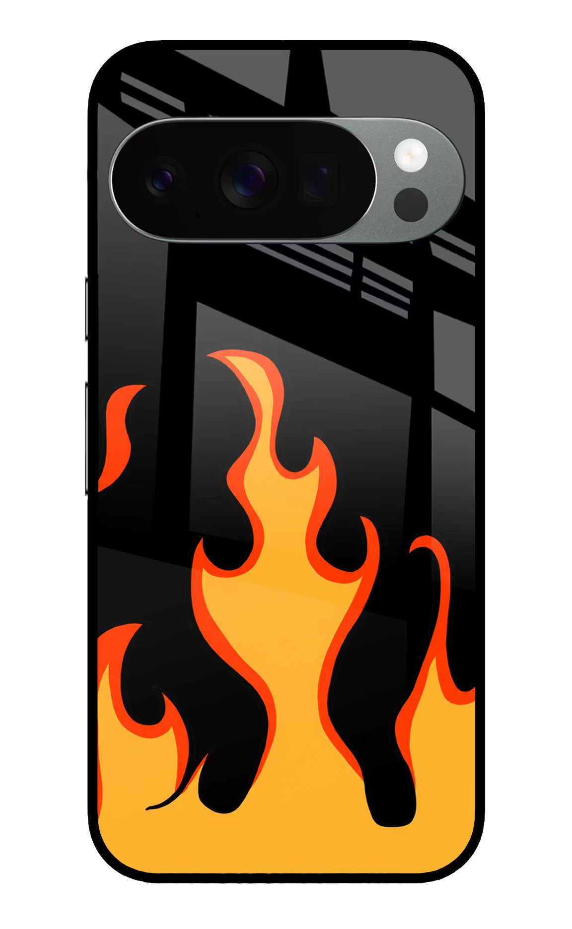 Fired Up – Black Google Pixel 10 Pro Glass Case - Fired Up – Black Google Pixel 10 Pro Glass Case Fired Up – Black Google Pixel 10 Pro Glass Case