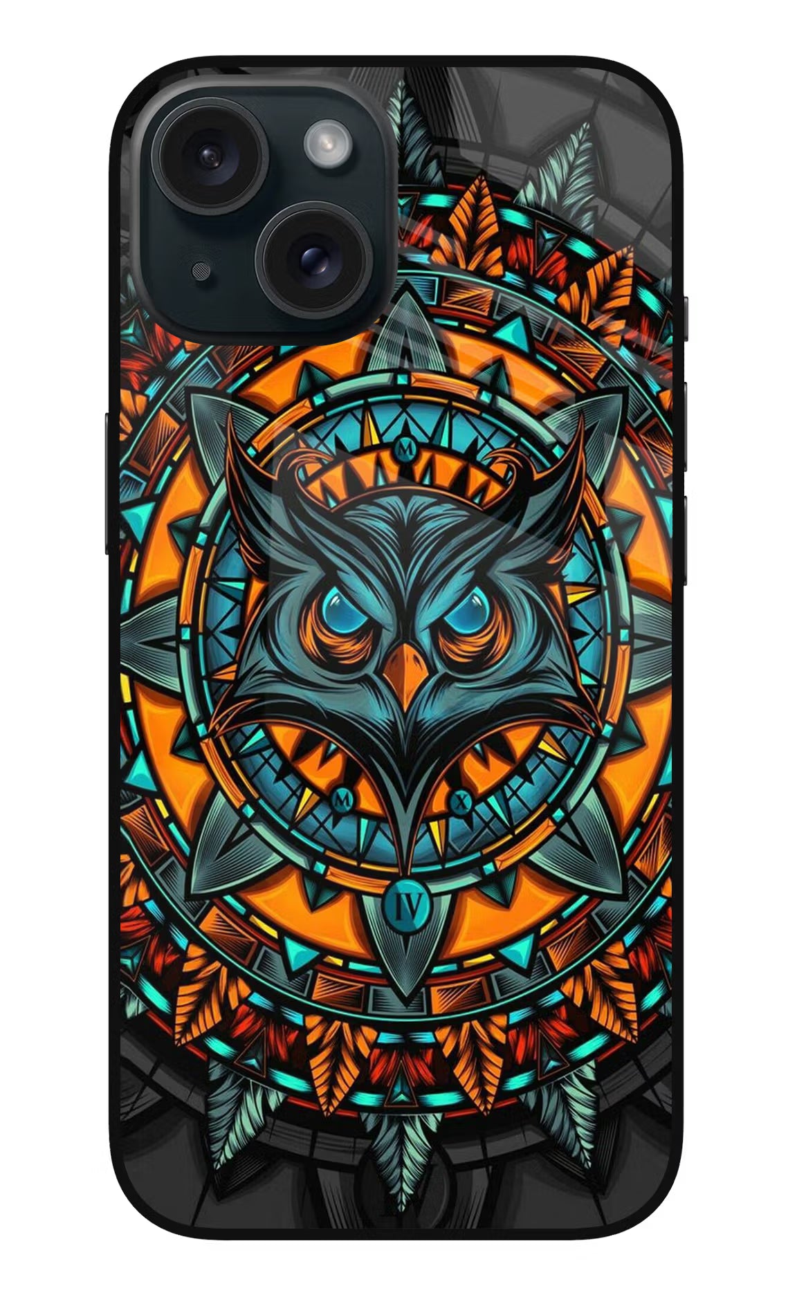 Angry Owl Art iPhone 15 Metal Case - Angry Owl Art iPhone 15 Metal Case Angry Owl Art iPhone 15 Metal Case