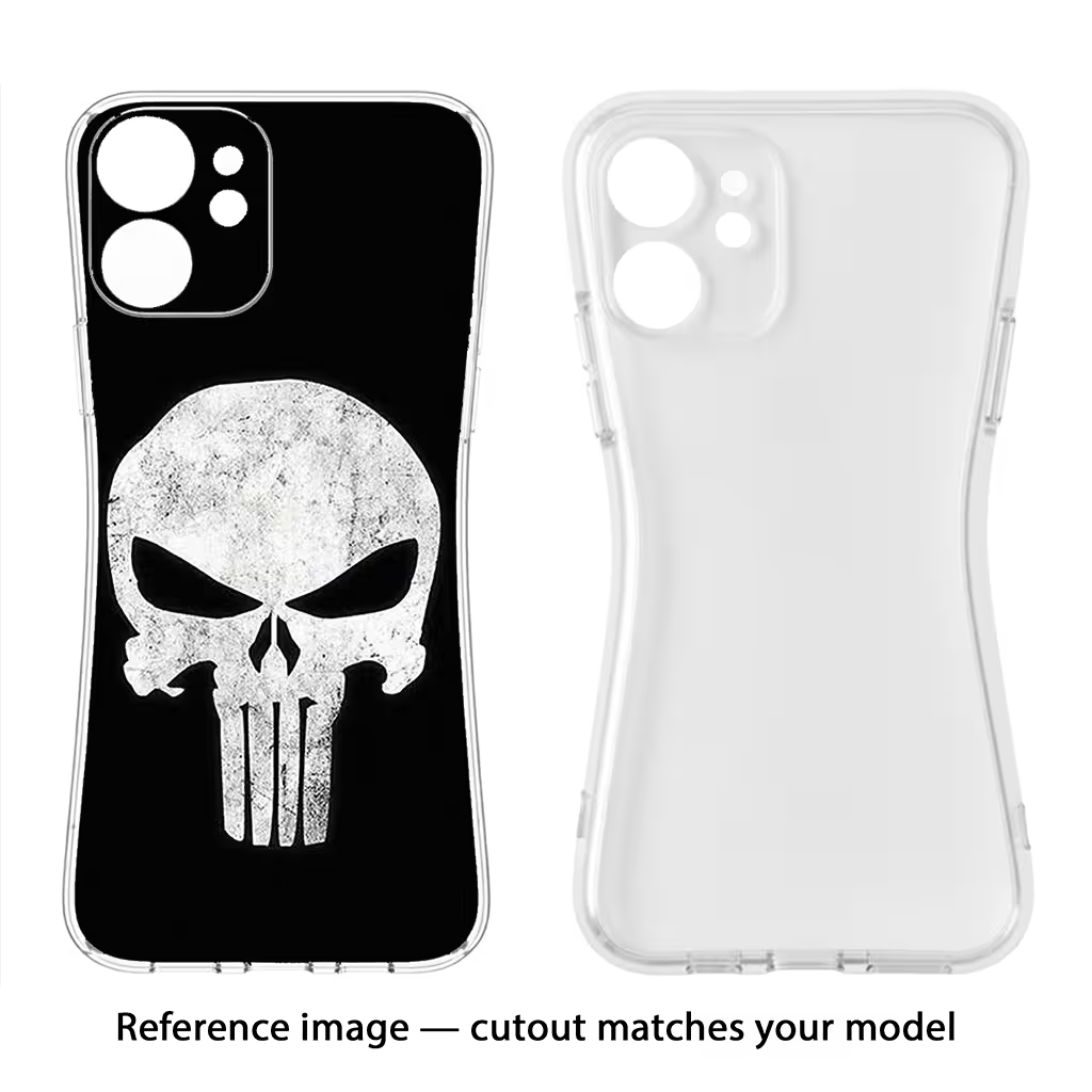 Punisher Skull Redmi 9 Back Cover - Punisher Skull Redmi 9 Soft Case Back Cover by Casekaro Punisher Skull Redmi 9 Soft Case Back Cover by Casekaro