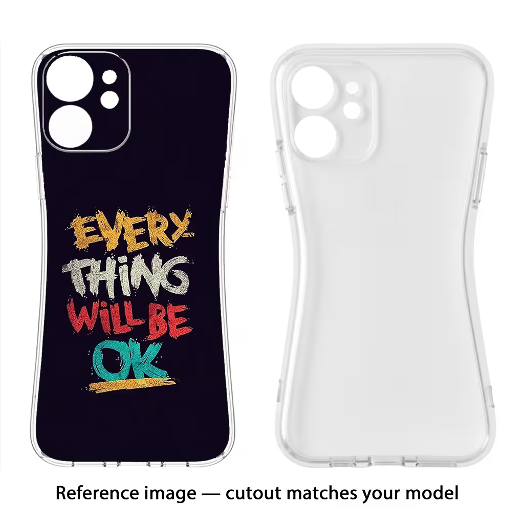Everything Will Be Ok Samsung A73 5G Back Cover - Everything Will Be Ok Samsung A73 5G Soft Case Back Cover by Casekaro Everything Will Be Ok Samsung A73 5G Soft Case Back Cover by Casekaro