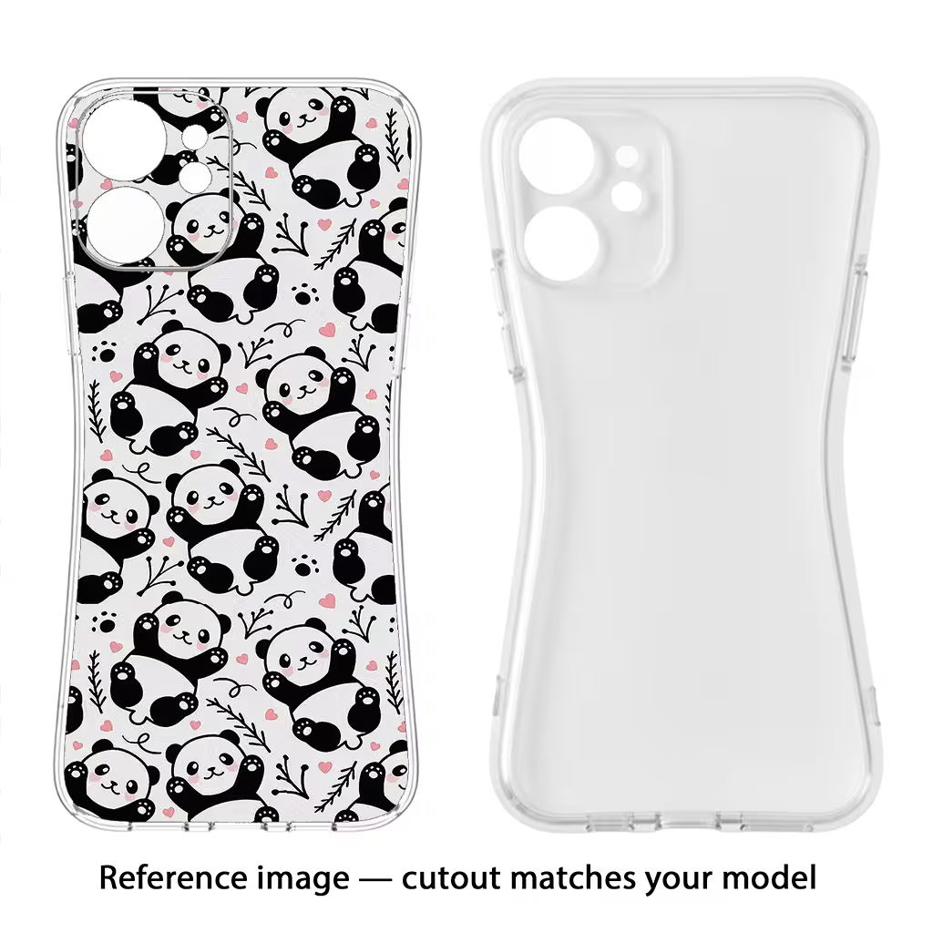 Cute Panda Realme 12 Pro 5G/12 Pro+ 5G Back Cover - Cute Panda Realme 12 Pro 5G/12 Pro+ 5G Soft Case Back Cover by Casekaro Cute Panda Realme 12 Pro 5G/12 Pro+ 5G Soft Case Back Cover by Casekaro