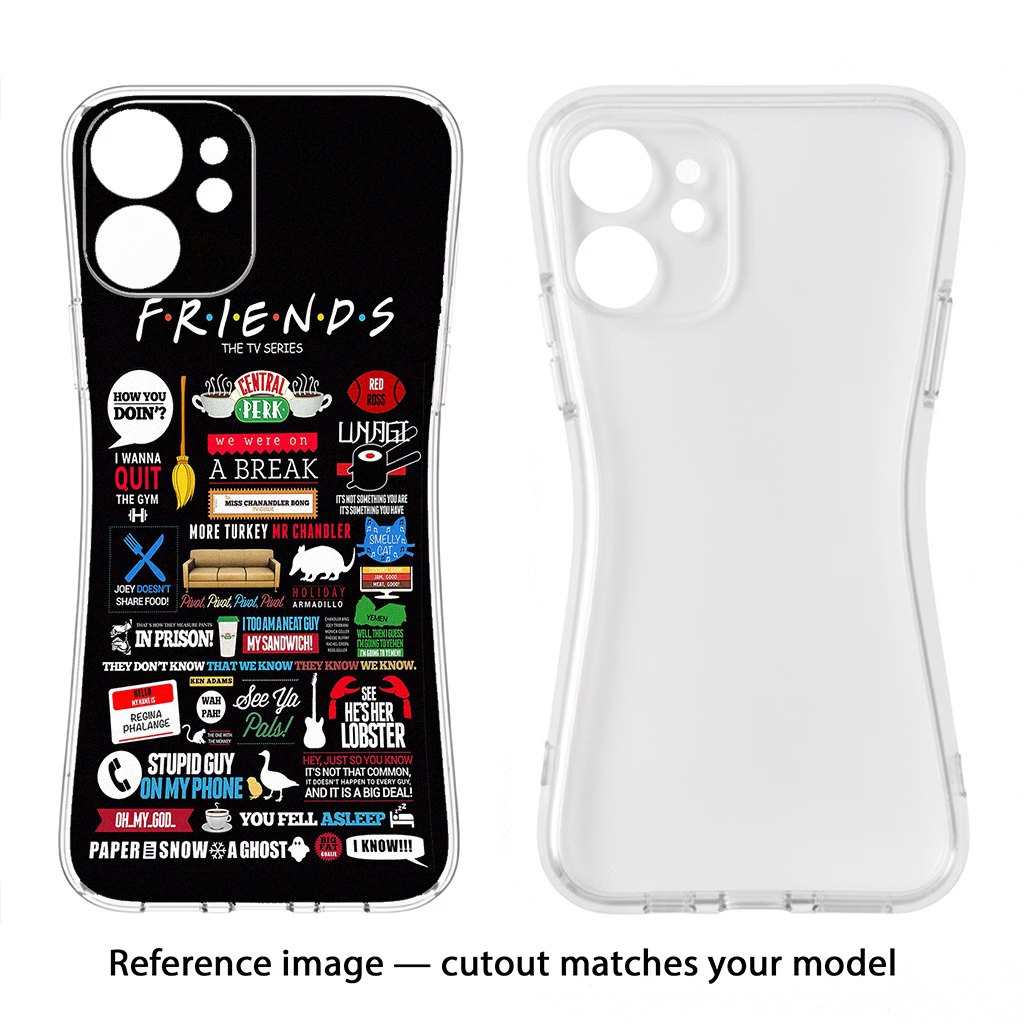 FRIENDS Vivo Y58 5G Back Cover - FRIENDS Vivo Y58 5G Soft Case Back Cover by Casekaro FRIENDS Vivo Y58 5G Soft Case Back Cover by Casekaro