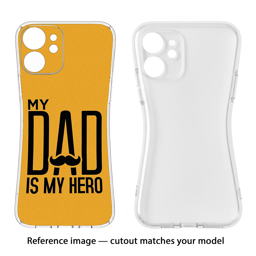 My Dad Is My Hero Vivo X200 FE Back Cover - My Dad Is My Hero Vivo X200 FE Soft Case Back Cover by Casekaro My Dad Is My Hero Vivo X200 FE Soft Case Back Cover by Casekaro