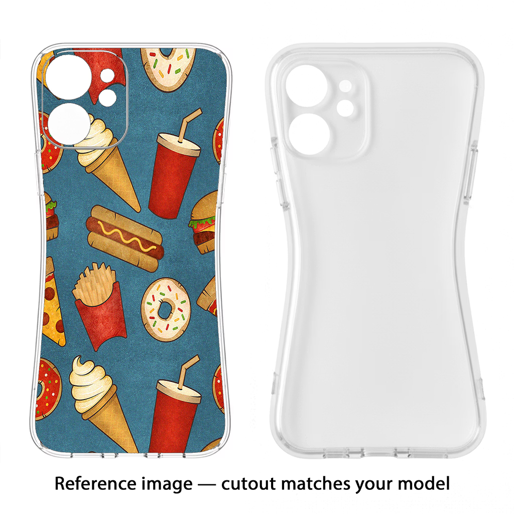 Foodie iPhone 12 Back Cover - Foodie iPhone 12 Soft Case Back Cover by Casekaro Foodie iPhone 12 Soft Case Back Cover by Casekaro