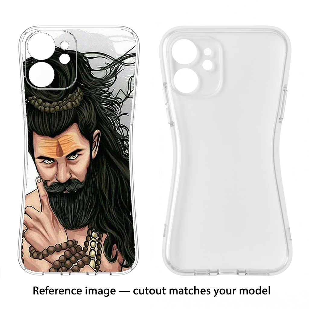 Mahadev iPhone 15 Plus Back Cover - Mahadev iPhone 15 Plus Soft Case Back Cover by Casekaro Mahadev iPhone 15 Plus Soft Case Back Cover by Casekaro