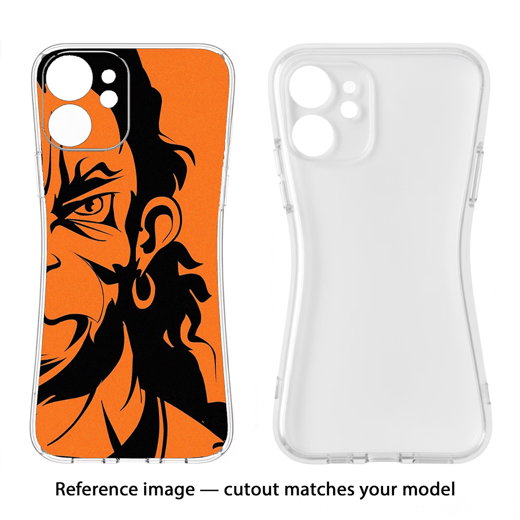 Hanuman iPhone 15 Plus Back Cover - Hanuman iPhone 15 Plus Soft Case Back Cover by Casekaro Hanuman iPhone 15 Plus Soft Case Back Cover by Casekaro