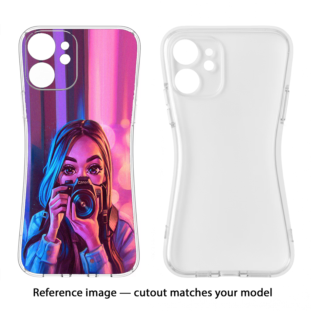 Girl Photographer iPhone 14 Plus Back Cover - Girl Photographer iPhone 14 Plus Soft Case Back Cover by Casekaro Girl Photographer iPhone 14 Plus Soft Case Back Cover by Casekaro