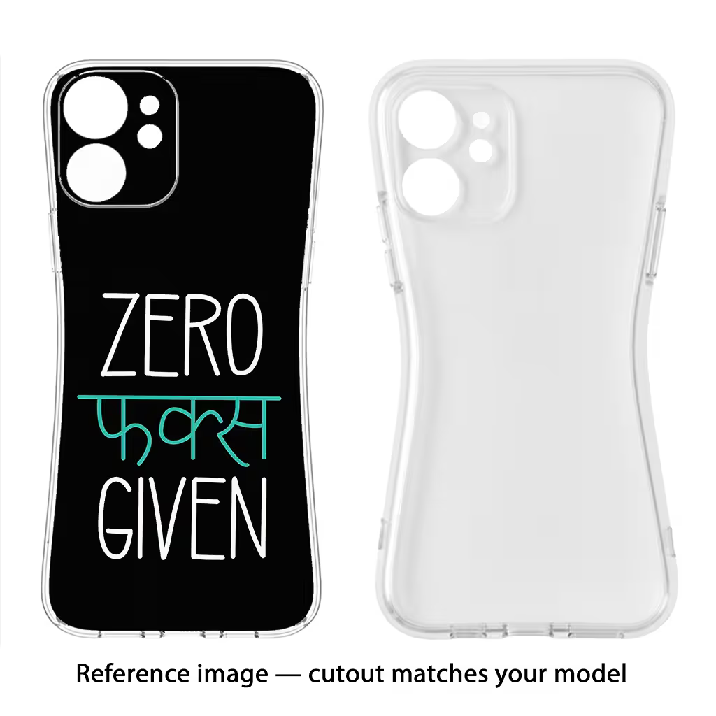 Zero Fucks Given Poco M4 Pro 5G Back Cover - Zero Fucks Given Poco M4 Pro 5G Soft Case Back Cover by Casekaro Zero Fucks Given Poco M4 Pro 5G Soft Case Back Cover by Casekaro