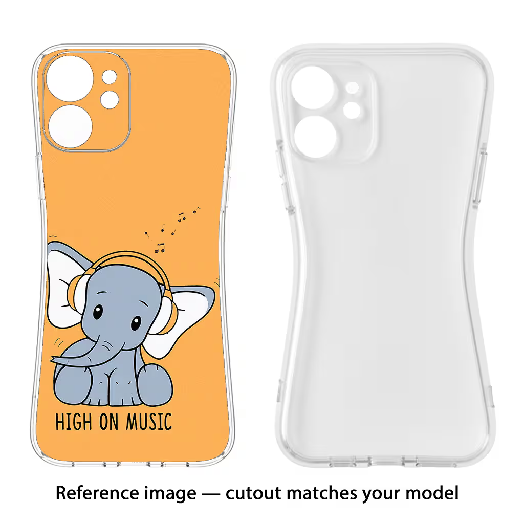 High On Music iPhone 14 Pro Back Cover - High On Music iPhone 14 Pro Soft Case Back Cover by Casekaro High On Music iPhone 14 Pro Soft Case Back Cover by Casekaro