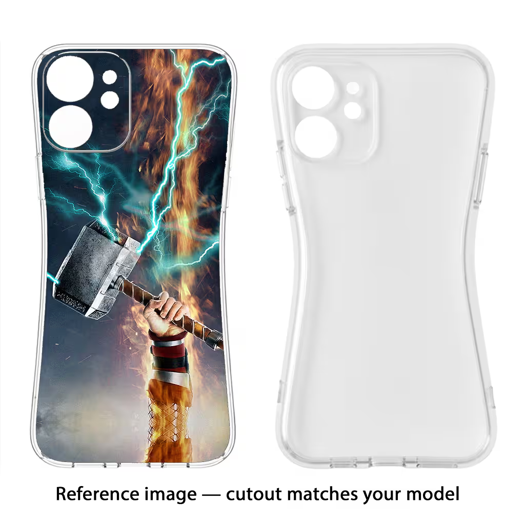 Thor Hammer Mjolnir iPhone 5/5s Back Cover - Thor Hammer Mjolnir iPhone 5/5s Soft Case Back Cover by Casekaro Thor Hammer Mjolnir iPhone 5/5s Soft Case Back Cover by Casekaro