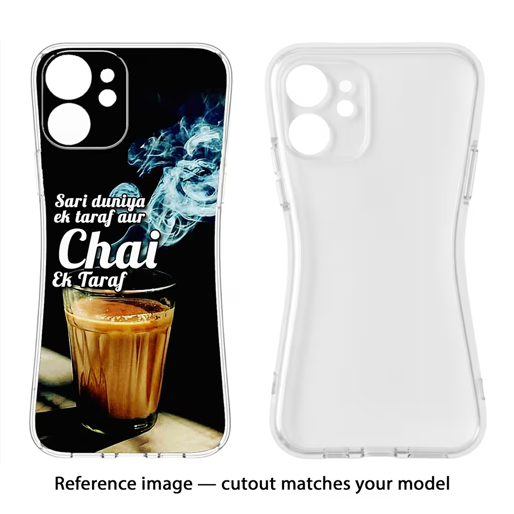 Chai Ek Taraf Quote Redmi 11 Prime 5G Back Cover - Chai Ek Taraf Quote Redmi 11 Prime 5G Soft Case Back Cover by Casekaro Chai Ek Taraf Quote Redmi 11 Prime 5G Soft Case Back Cover by Casekaro