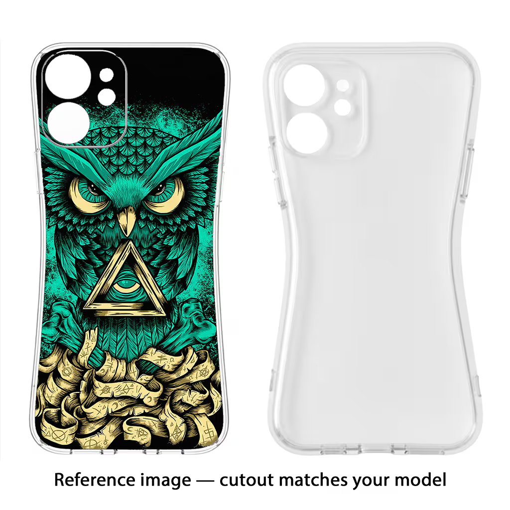 Green Owl Realme C3 Back Cover - Green Owl Realme C3 Soft Case Back Cover by Casekaro Green Owl Realme C3 Soft Case Back Cover by Casekaro