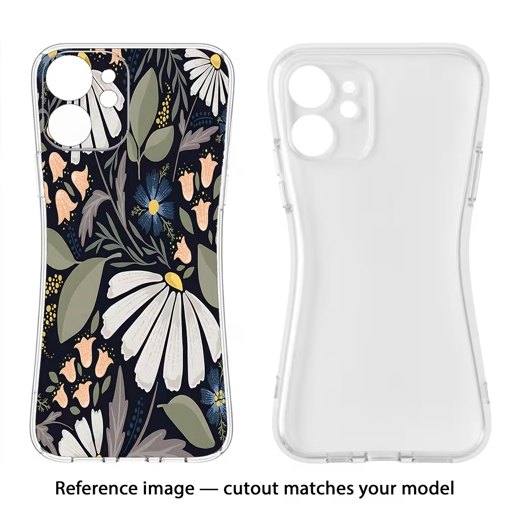 Flowers Art iPhone X Soft Case Back Cover by Casekaro